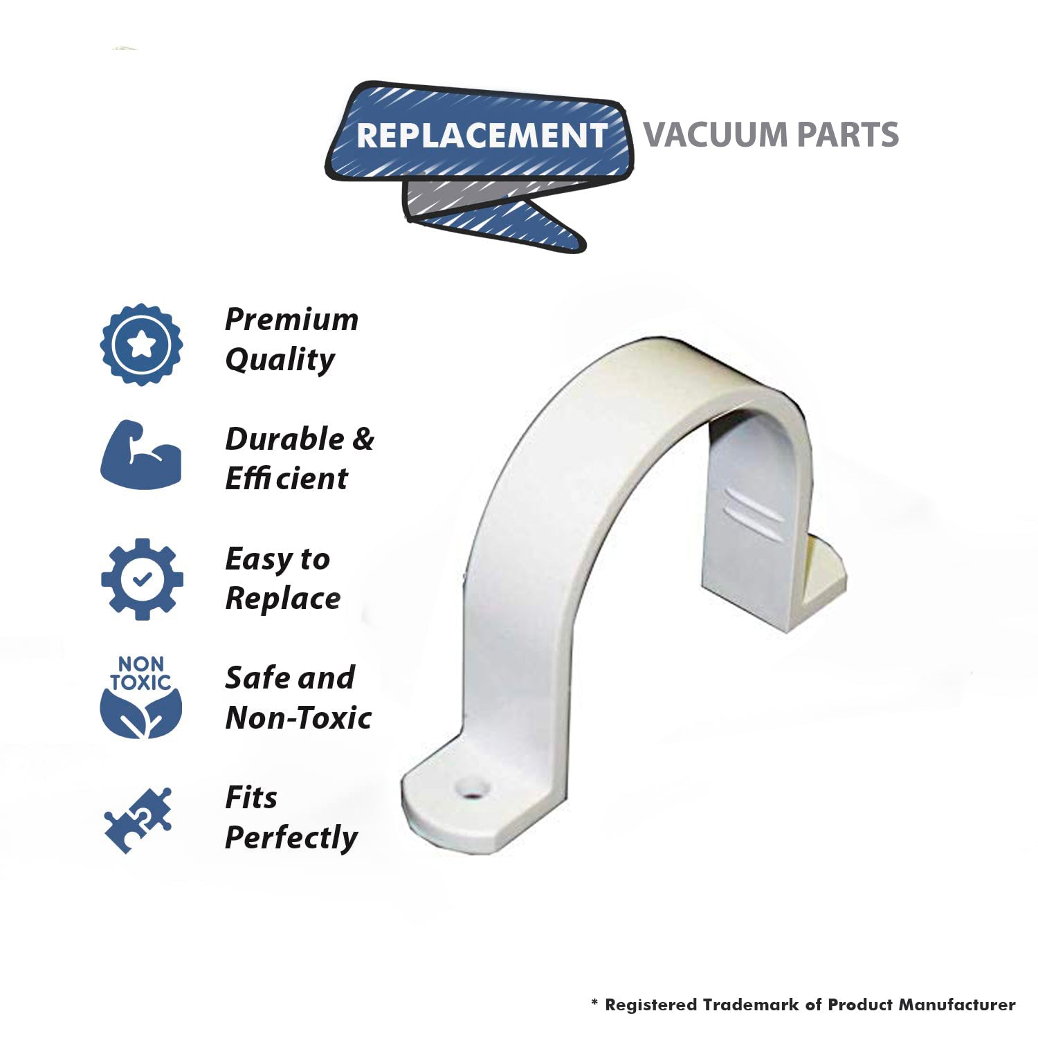 Topvacuumparts Replacement Part Canplas - Hayden For Built-In  Strap For Hanging 2'' PVC Vacuum Tubing # compare to part 06-0615-08