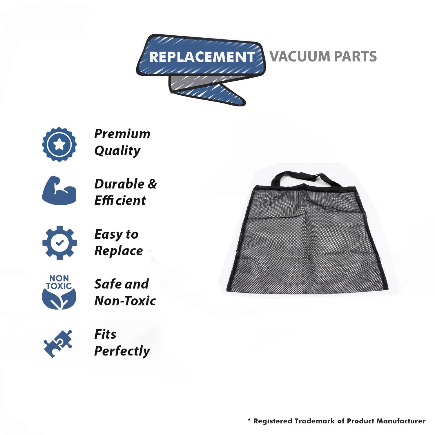 Topvacuumparts Replacement Part For Wessel Werk s Mesh Vacuum Cleaner Tool Caddy Bag # compare to part 06-1007-05