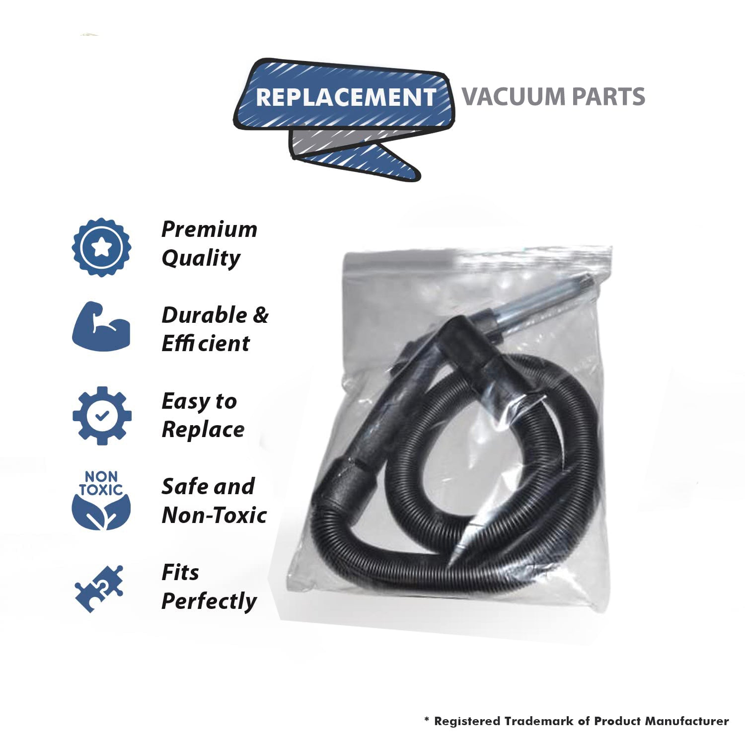 Topvacuumparts Replacement Part For Fit All  Vacuum Cleaner Central Vac Hose Holster,3-15ft,Stretch Everclean #Compare To Part 06-1199-03