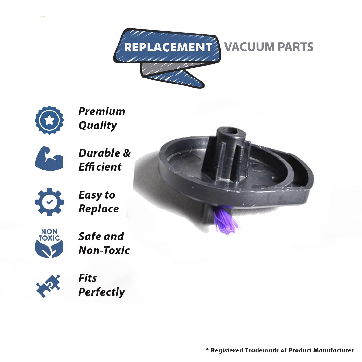 Topvacuumparts Replacement Part For Dyson Bagless Upright DC-04 Vacuum Cleaner Agitator Plastic End Cap 1 Pk # Compare to Part 10-3600-01
