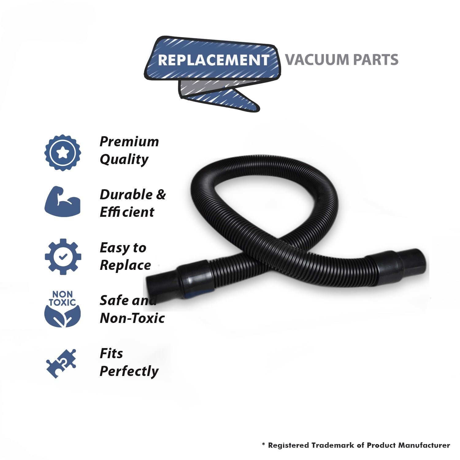 Topvacuumparts Replacement Part For Proteam Pro-Vac Back Pack Vacuum Cleaner Complete Hose # compare to part 100505