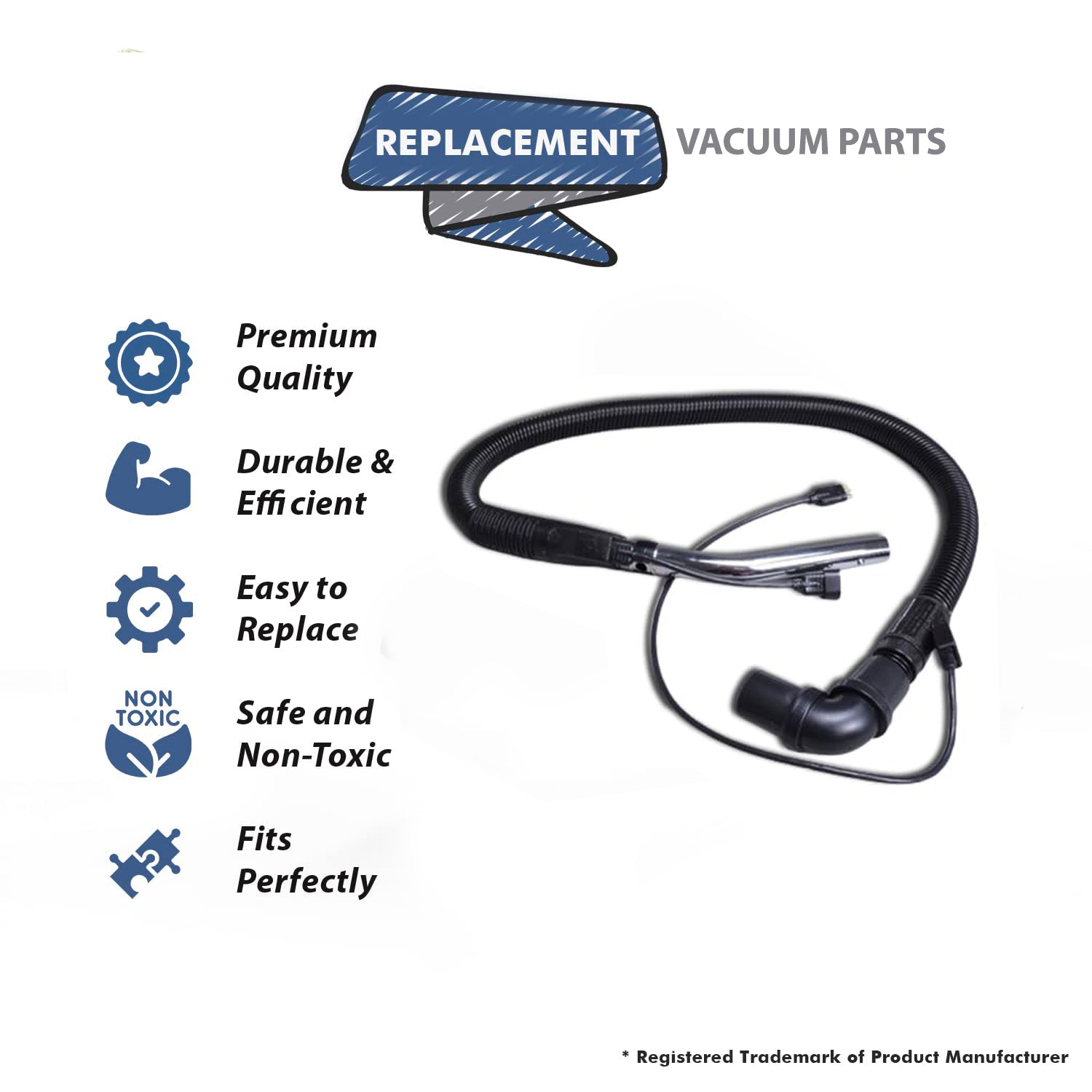 Topvacuumparts Replacement Part For Proteam Lil Hummer II and Sierra  Has 3 Wires On Both Ends Vacuum Cleaner Hose # Compare To Part 103434