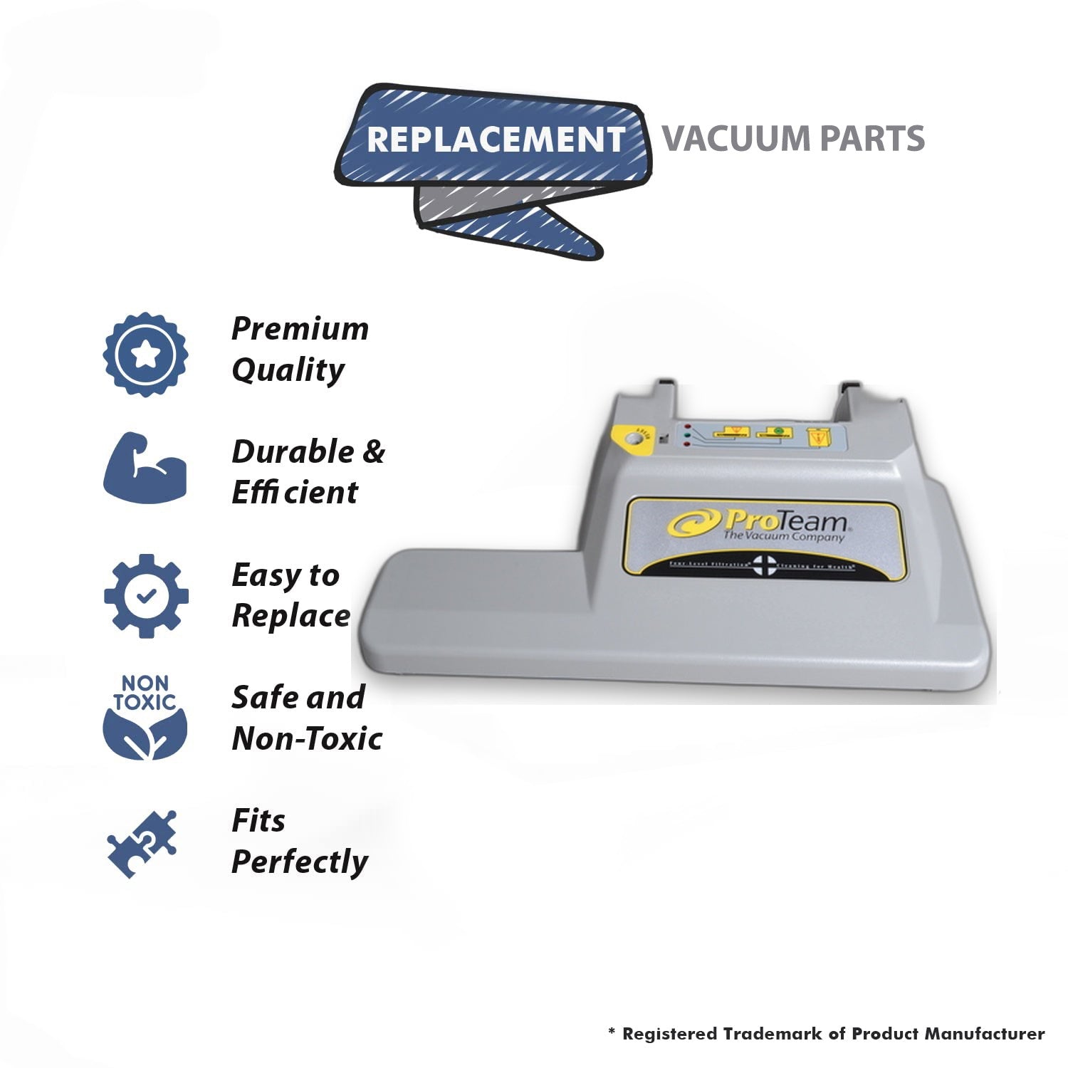 Topvacuumparts Power Nozzle Cover, Replacement Part For Proteam Proforce 1500XP, 1500 Vacuum