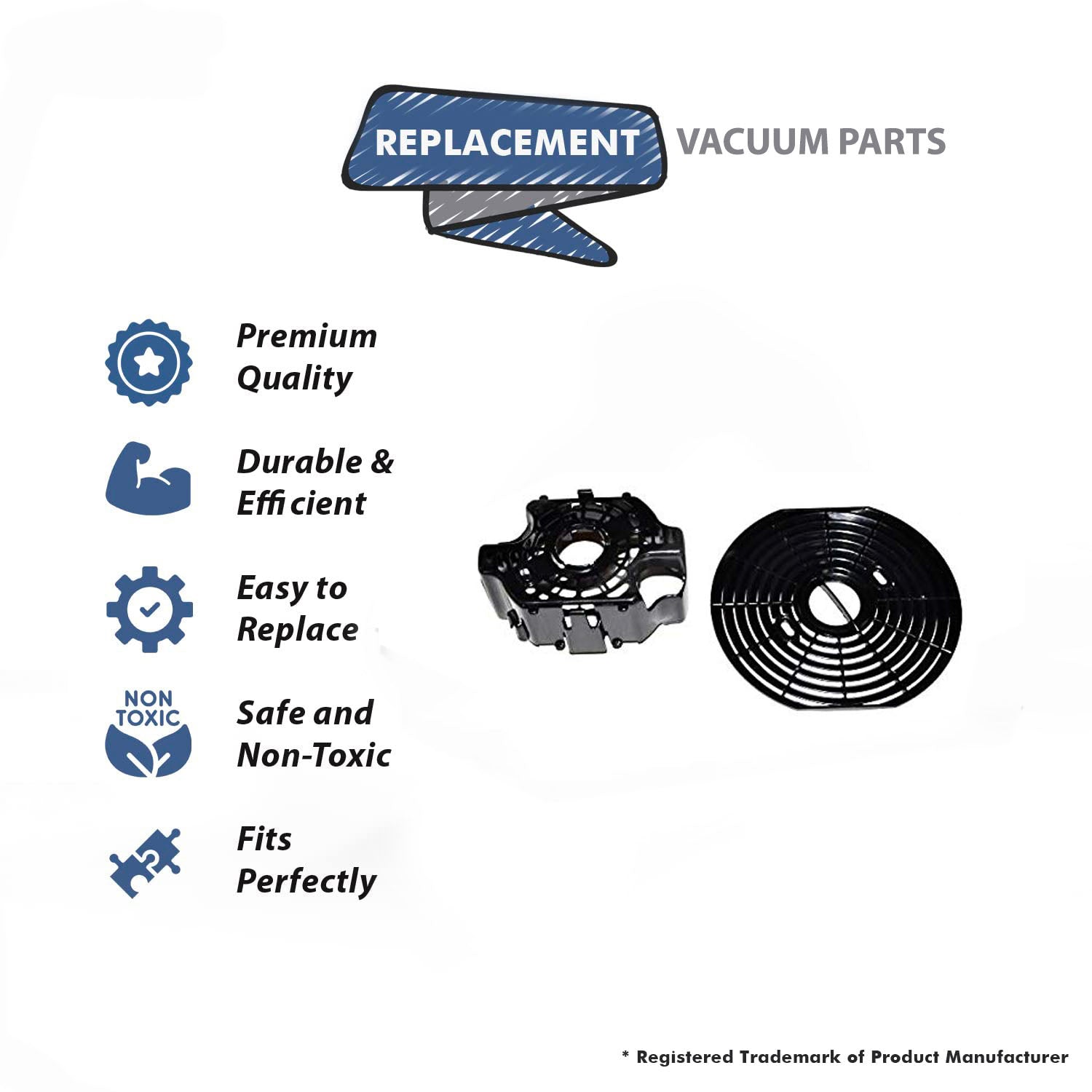 Topvacuumparts Replacement Part For Proteam Vacuum Cleaner Motor Shroud Cover with Screw # compare to part 105044
