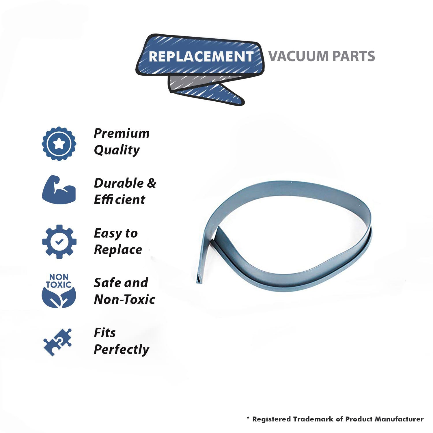 Topvacuumparts Replacement Part For Proteam 1200XP Upright Vacuum Cleaner Nozzle Bumper # compare to part 107166