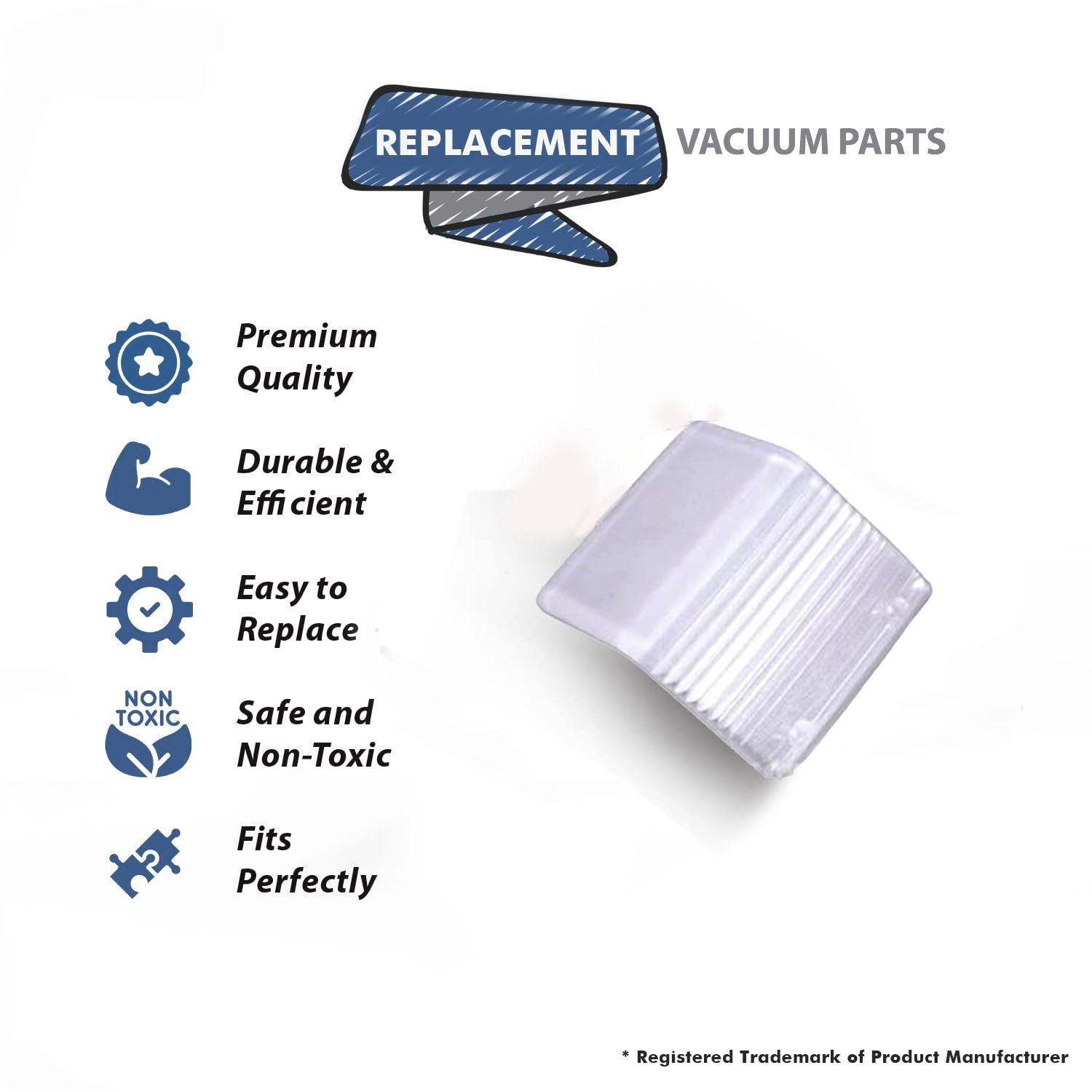 Topvacuumparts Replacement Part For Kirby Vacuum Cleaner Headlight Lens Part # compare to part 108589
