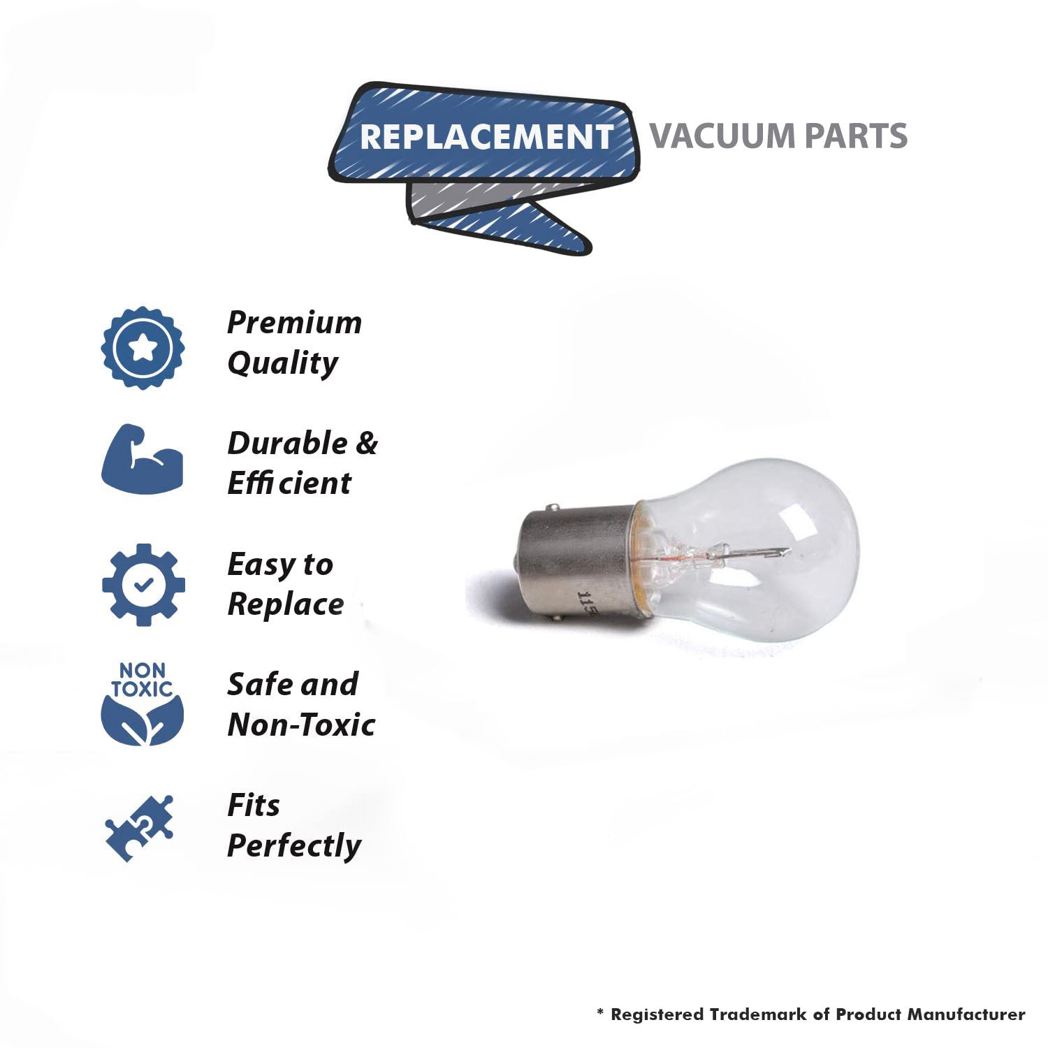 Topvacuumparts Replacement Part For Kirby Vacuum Cleaner Light Bulb Part # compare to part 109273S