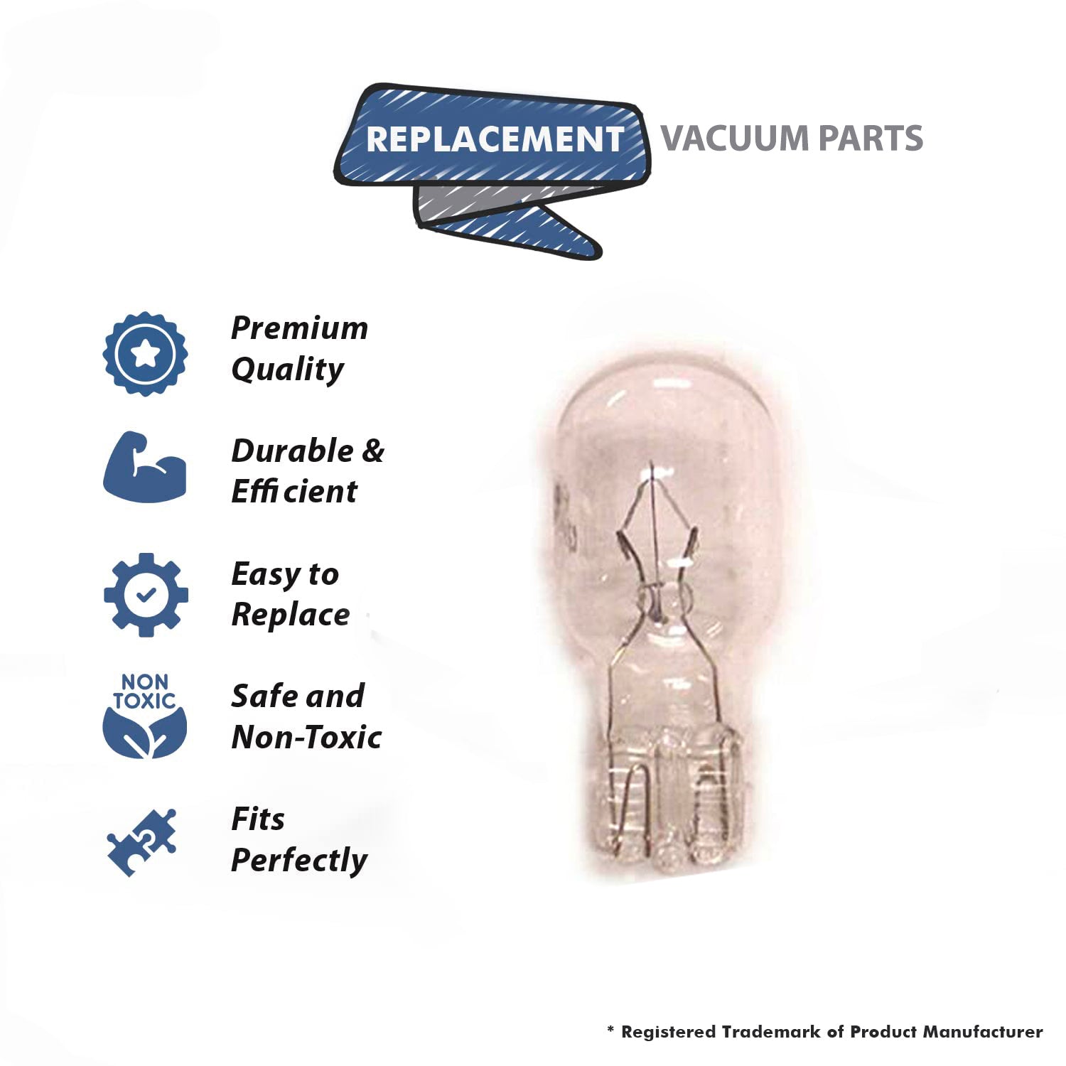 Topvacuumparts Replacement Part For Vacuum Cleaner Light BulbOreck # compare to part 109292S