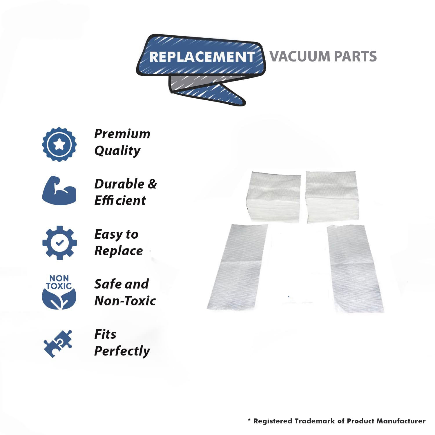 Topvacuumparts Replacement For  FIT ALL Swiffer Sweeper Dry Sweeping Cloth Refills 48 pk # Compare to Part 1106