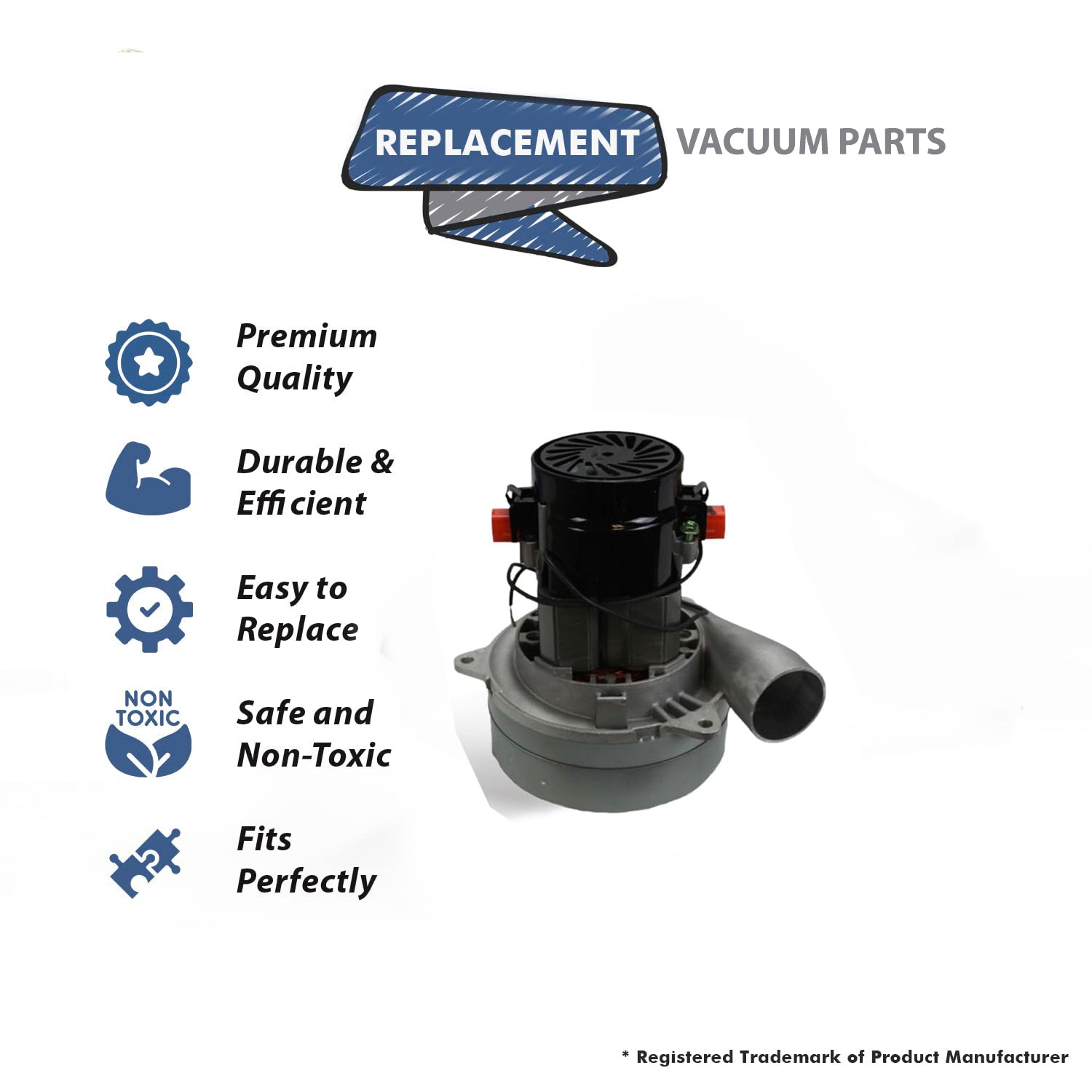 Topvacuumparts Replacement for Beam CV1601, CV137H Central Vacuum Cleaner Lamb Motor Assembly # Compare to Part 119631-00