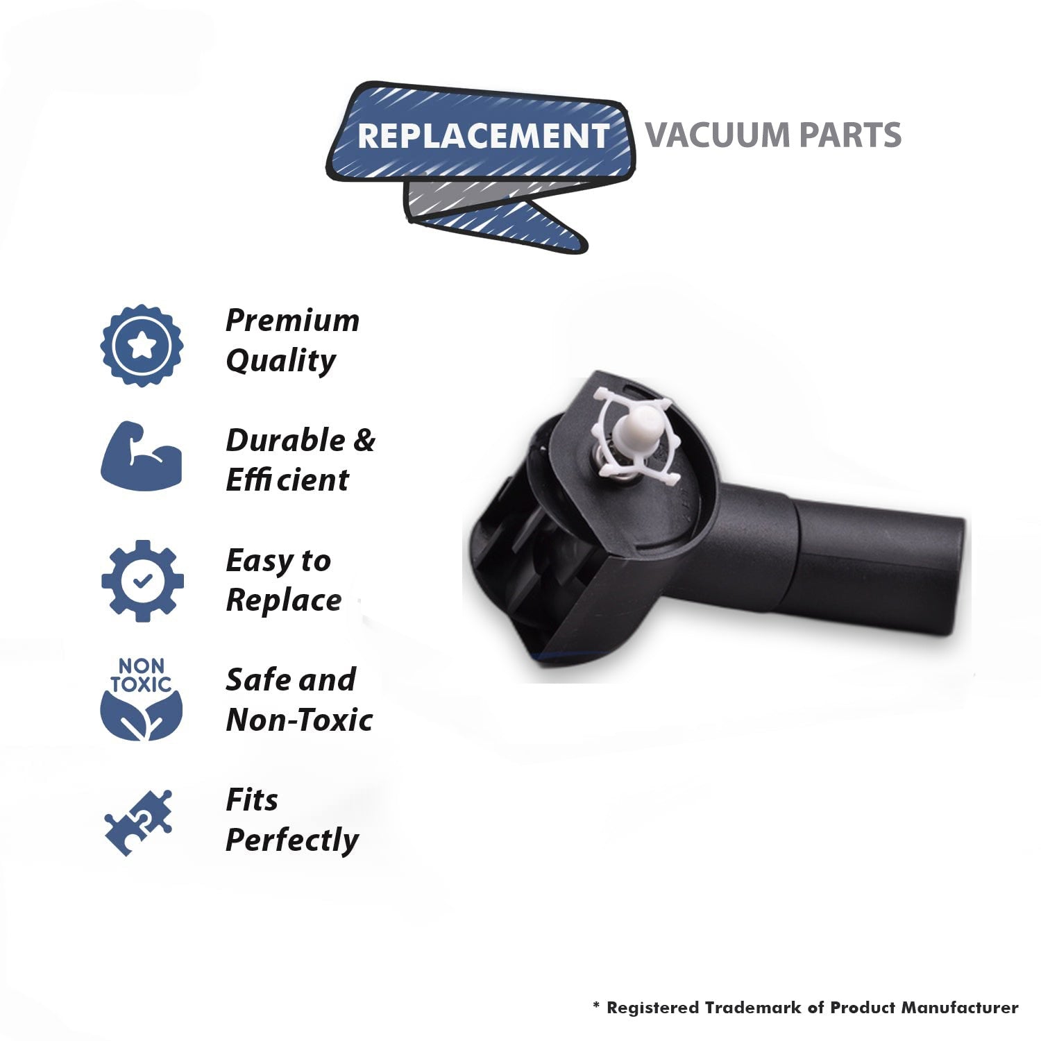 Topvacuumparts Replacement Part For Wessel Werk Vacuum Cleaner 35mm Turbo Tool Swivel Elbow # compare to part 12.7610-04