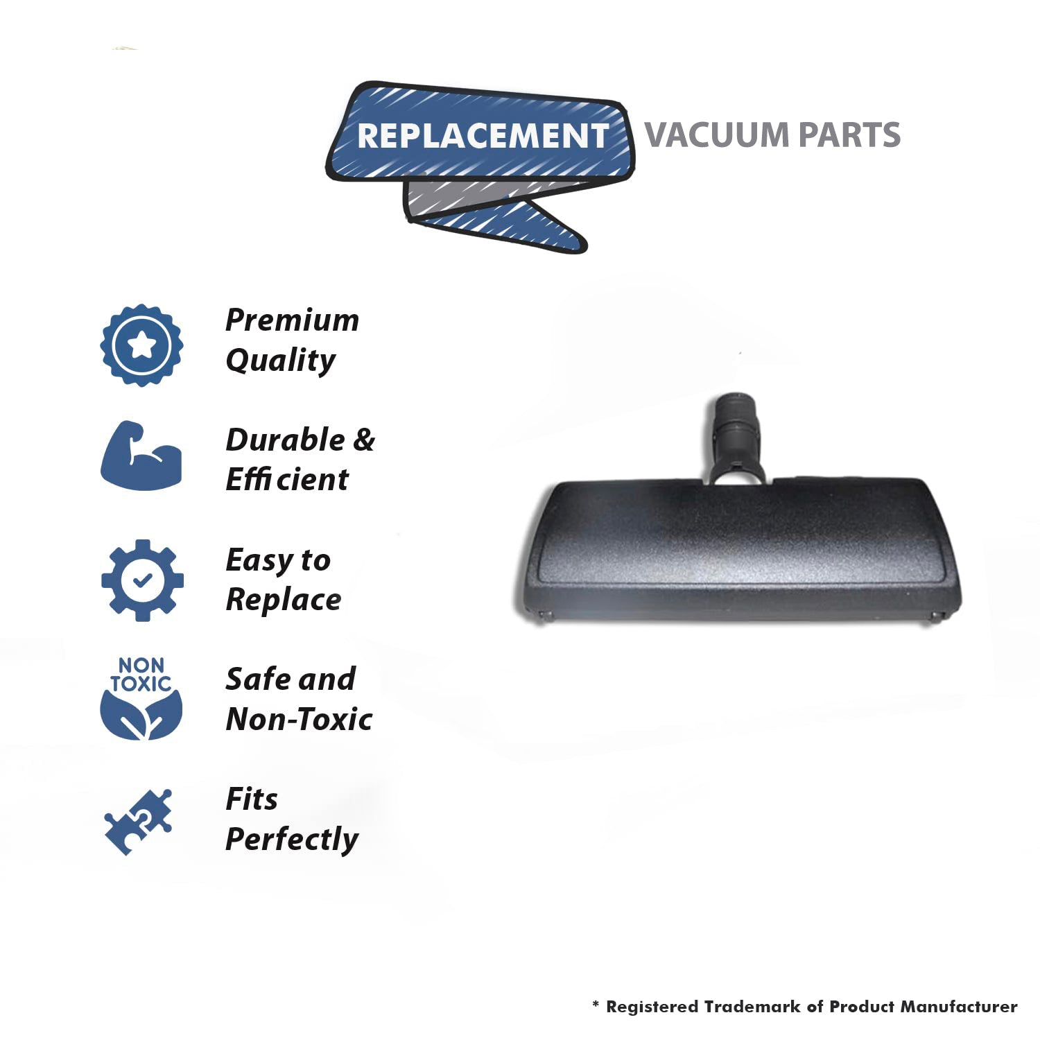 Topvacuumparts Replacement For Wessel Werks EBK280 Vacuum Cleaner Power Nozzle W/QDC # compare to part 12.9270-86