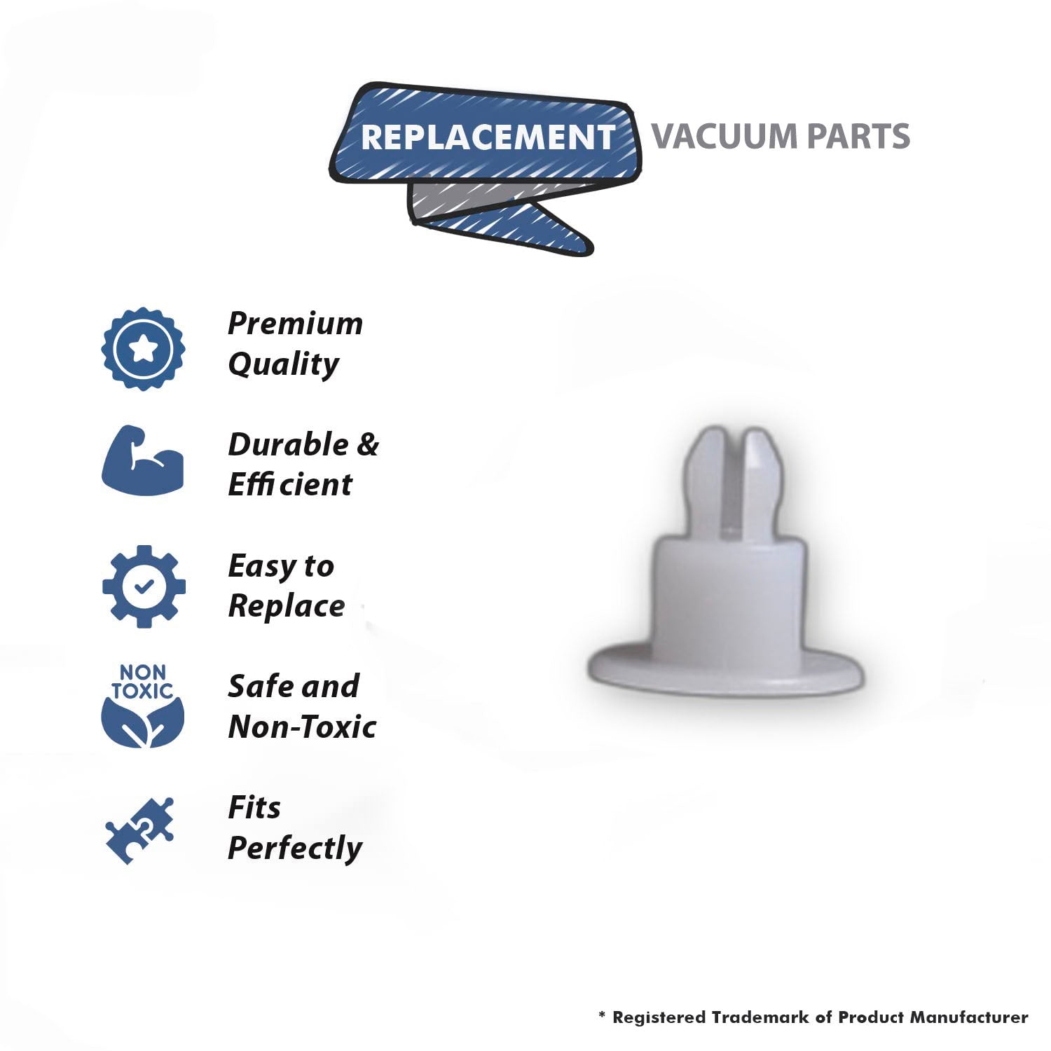 Topvacuumparts Replacement Part For Koblenz Vacuum Cleaner Late Style Pad Retainer # compare to part 13-0141-5