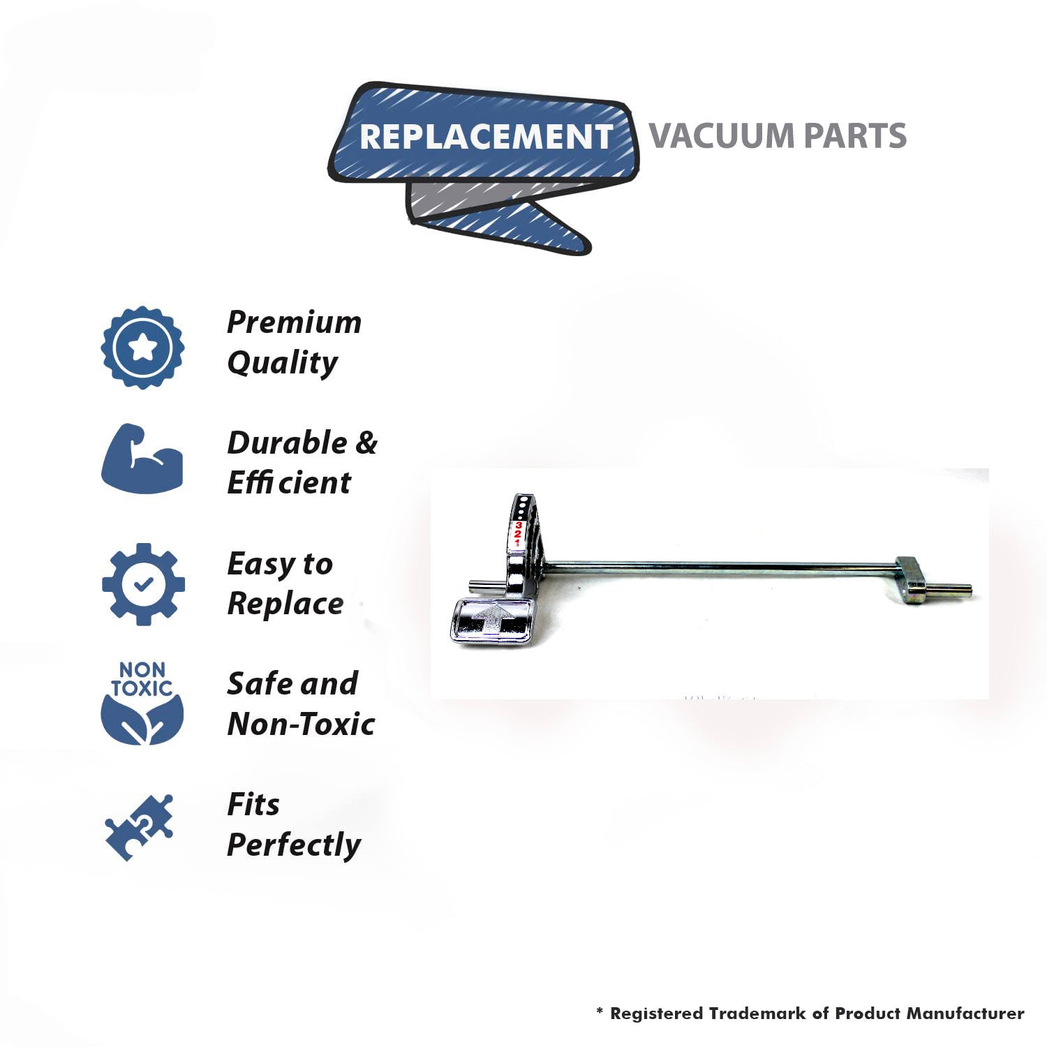 Topvacuumparts Replacement Part For Kirby Vacuum Cleaner Front Wheel Axle Part # compare to part 131614S