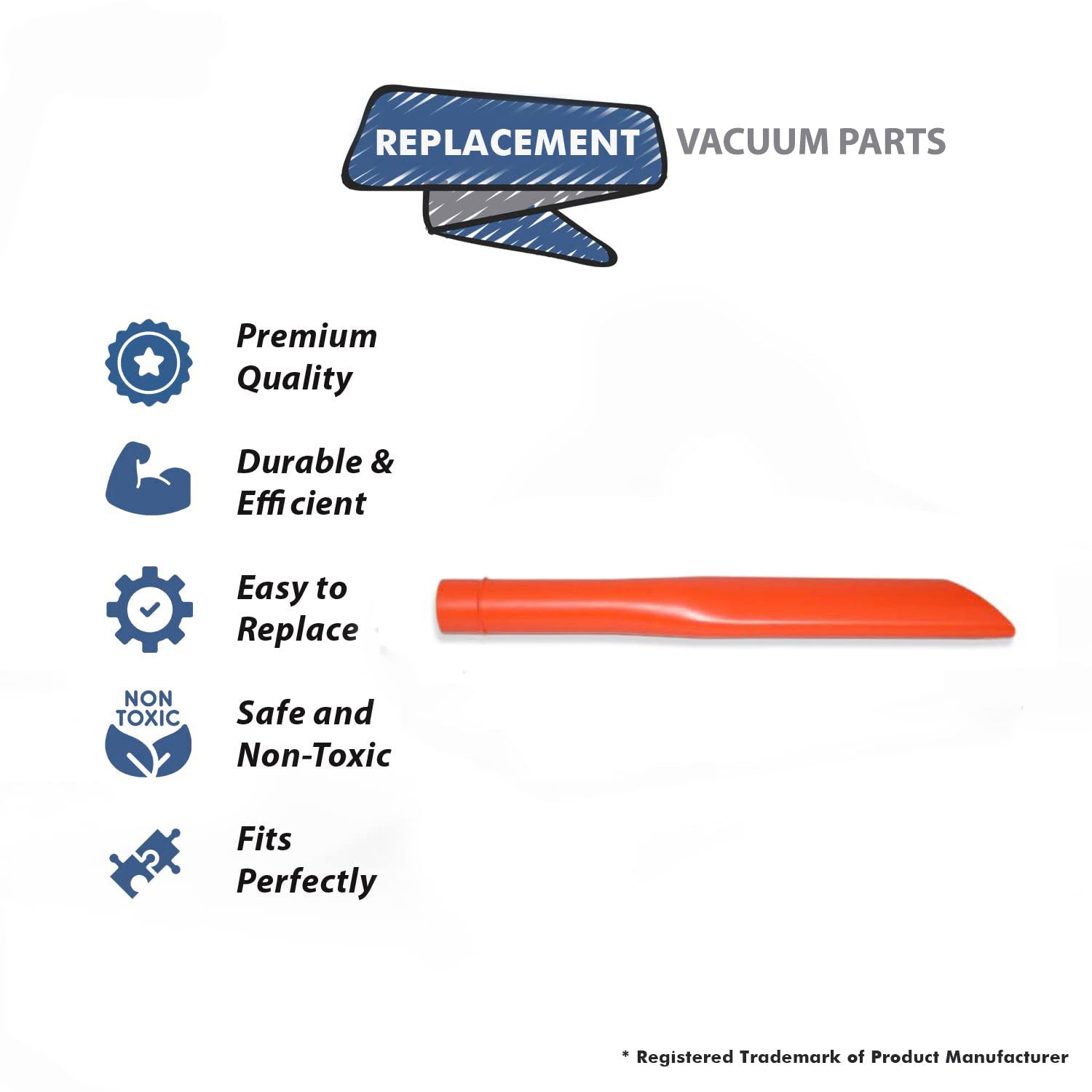Topvacuumparts Replacement For Fit All Commercial Vacuum 1 1/2 X 16