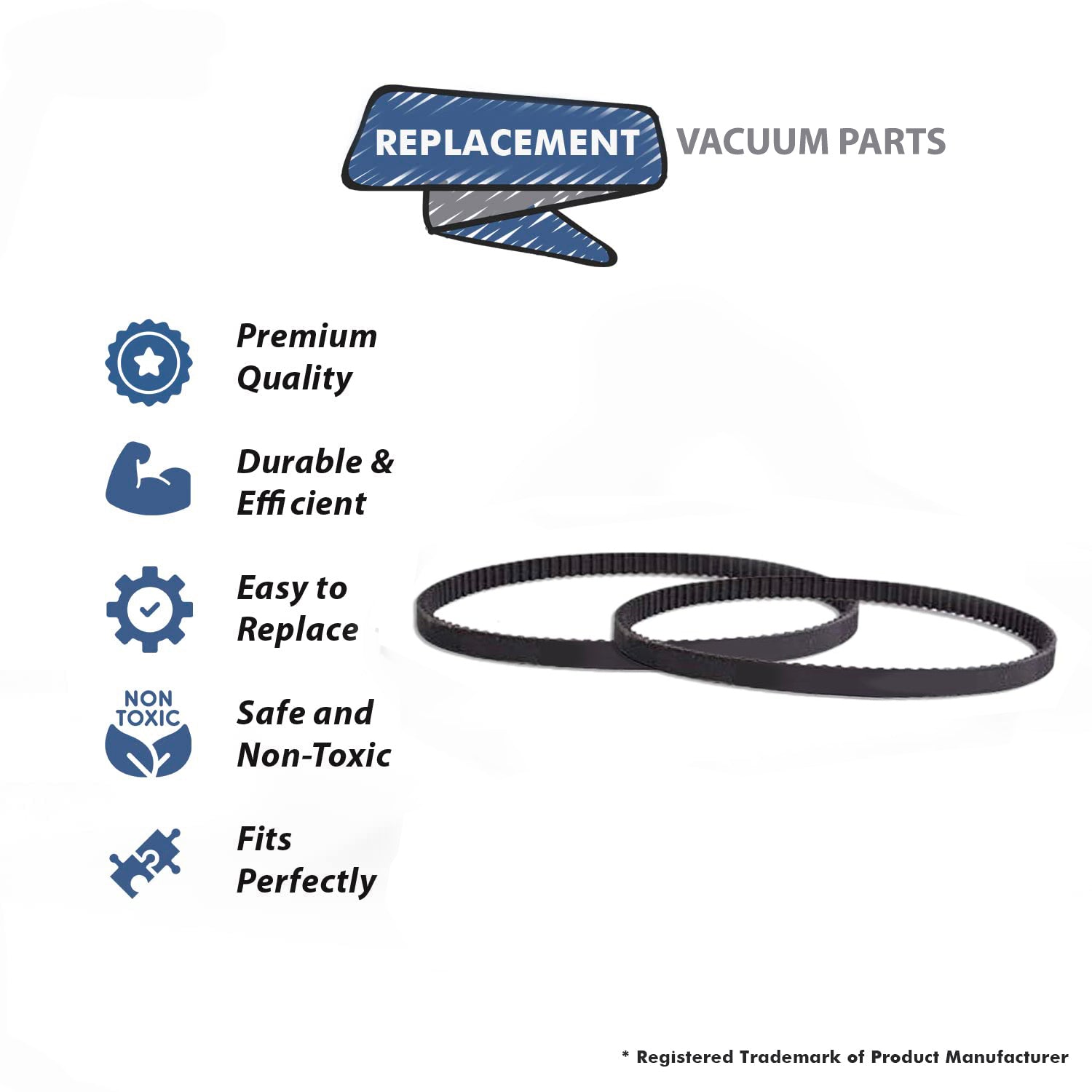 Topvacuumparts (2) Replacement Part For Tornado, Karcher CV-30/1 Vacuum Cleaner Geared (2Pack) # compare to part 14-3317-06