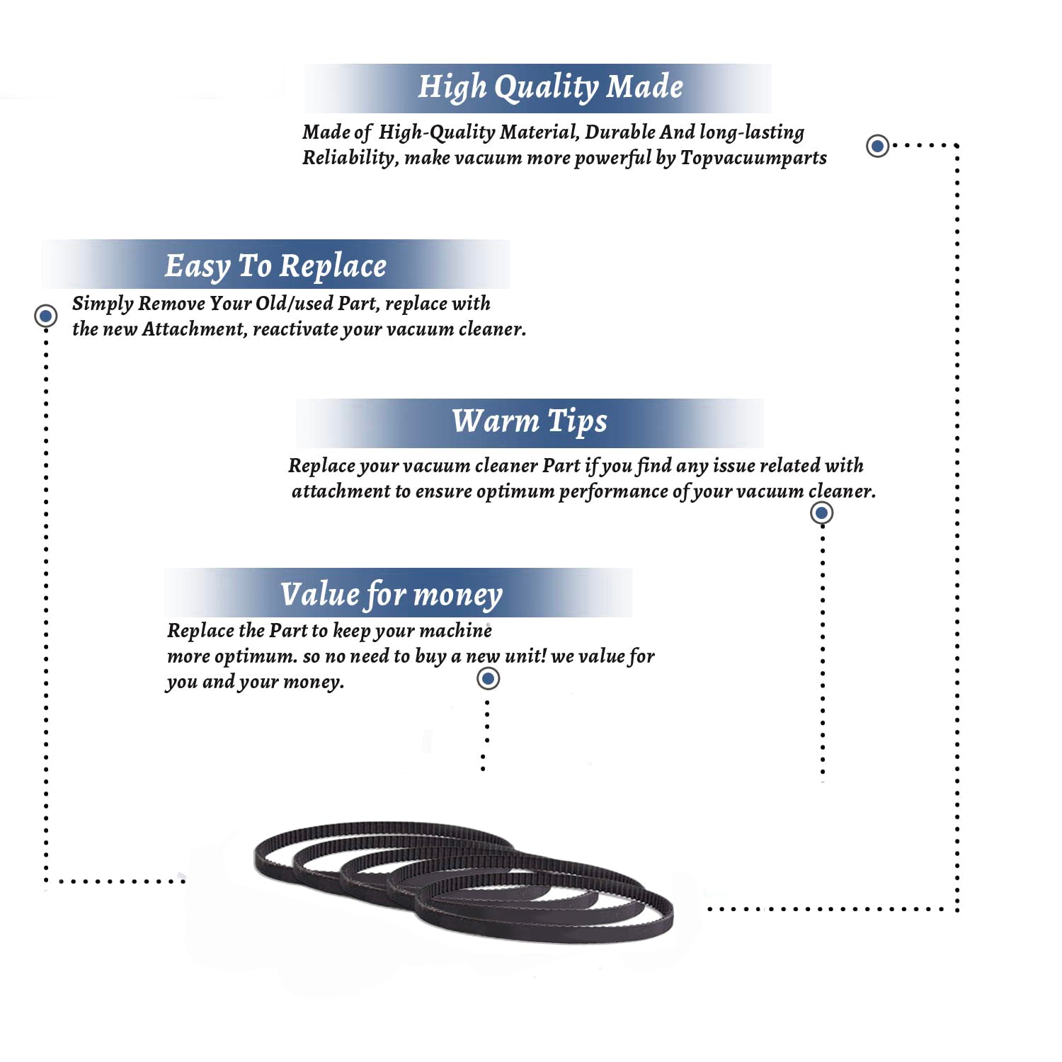 Topvacuumparts Replacement Part for Tornado/Karcher Cv-30/1 Vacuum Cleaner Geared  # Compare to Part 14-3317-06