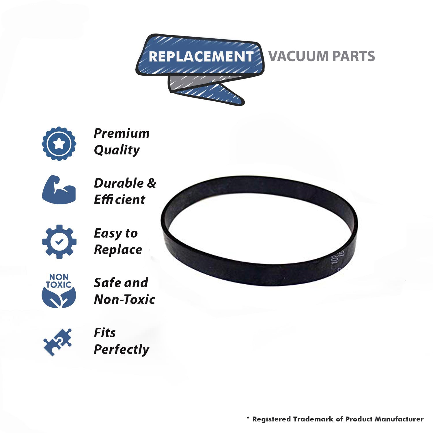 Topvacuumparts Replacement Part For Royal 15 Dynamite Vacuum Cleaner Belt # compare to part 14835