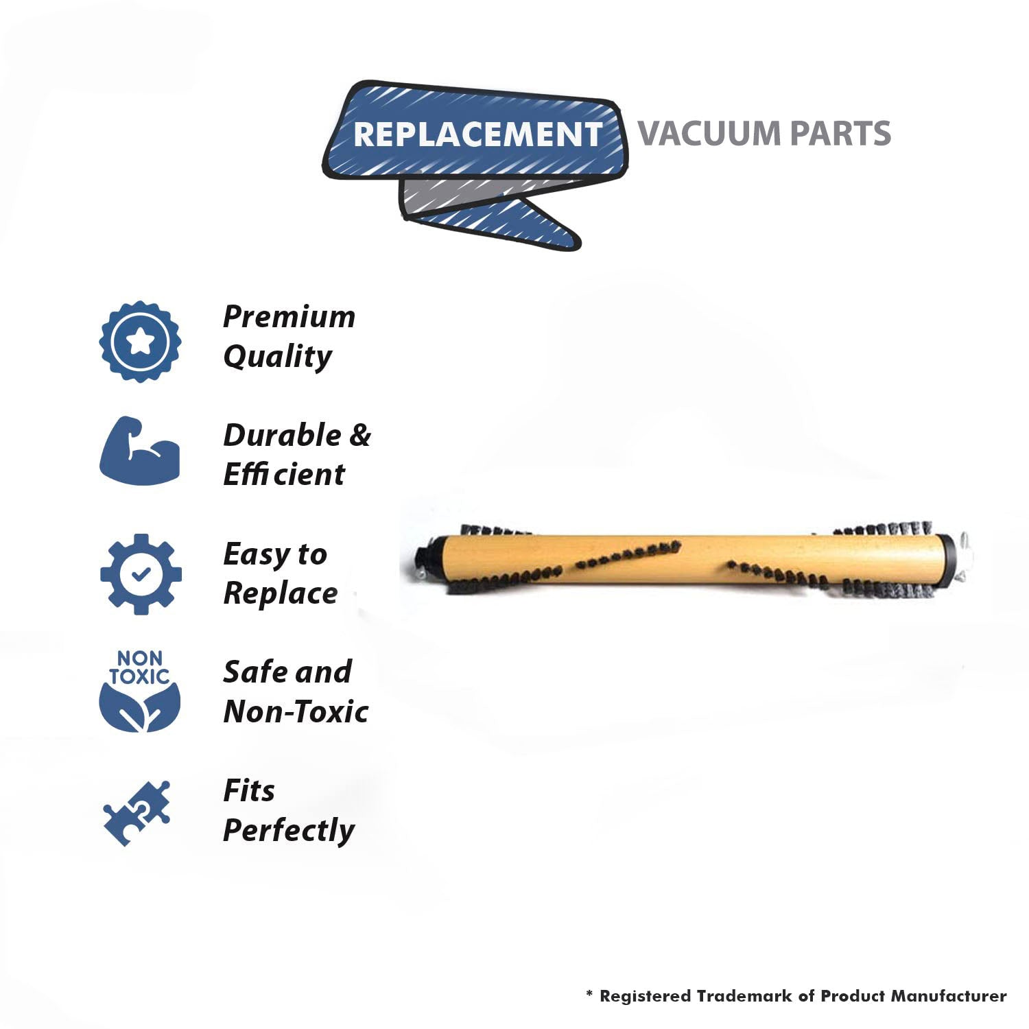 Topvacuumparts Replacement Part For Kirby Vacuum Cleaner 4 Row Brushroll With Magnet Part # compare to part 152584G