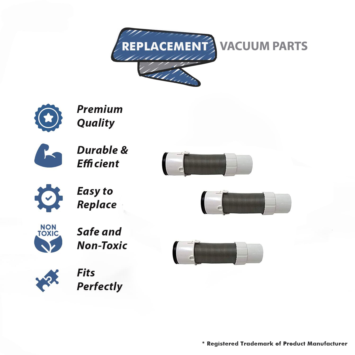 Topvacuumparts Replacement Part For Shark NV355 Navigator Lift-Away Pro Floor Nozzle Hose # compare to part 156FFJ