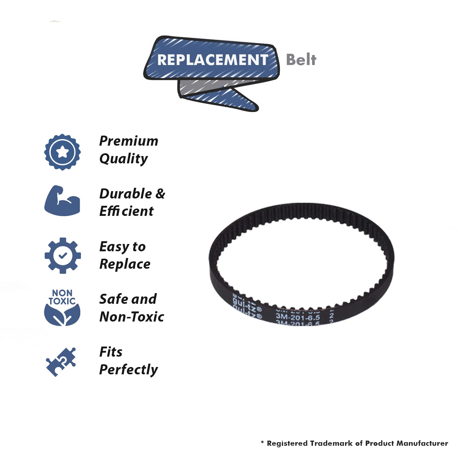 Topvacuumparts Replacement Part for Bissell Steam Vac Geared Belt 1Pk Deep  Essential,8852 SERIES # Compare to Part 1601542