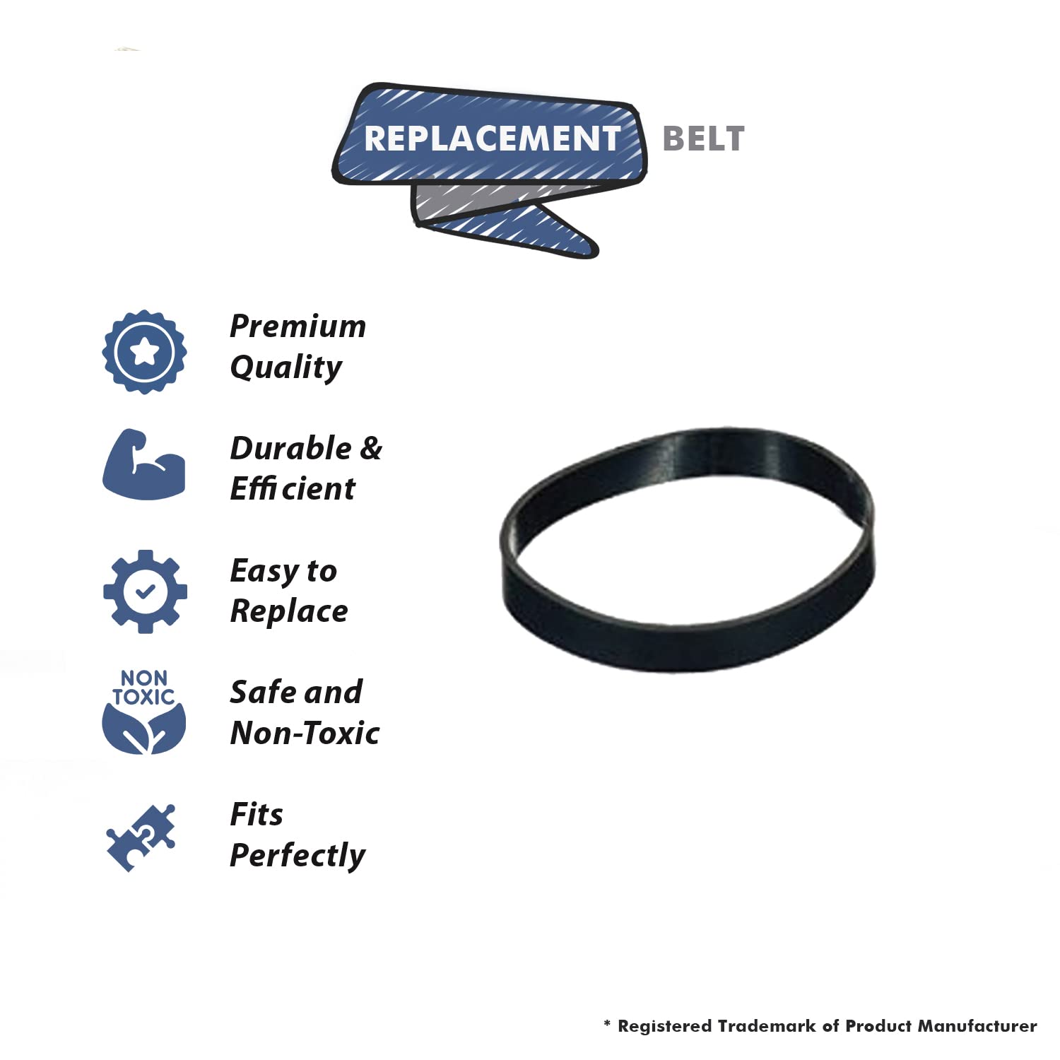 Topvacuumparts Replacement Part for Bissell Deep Essential Pump Belt for 8852, 200R, 1210, 88523, 12108 Vac Models # Compare to Part 1601543