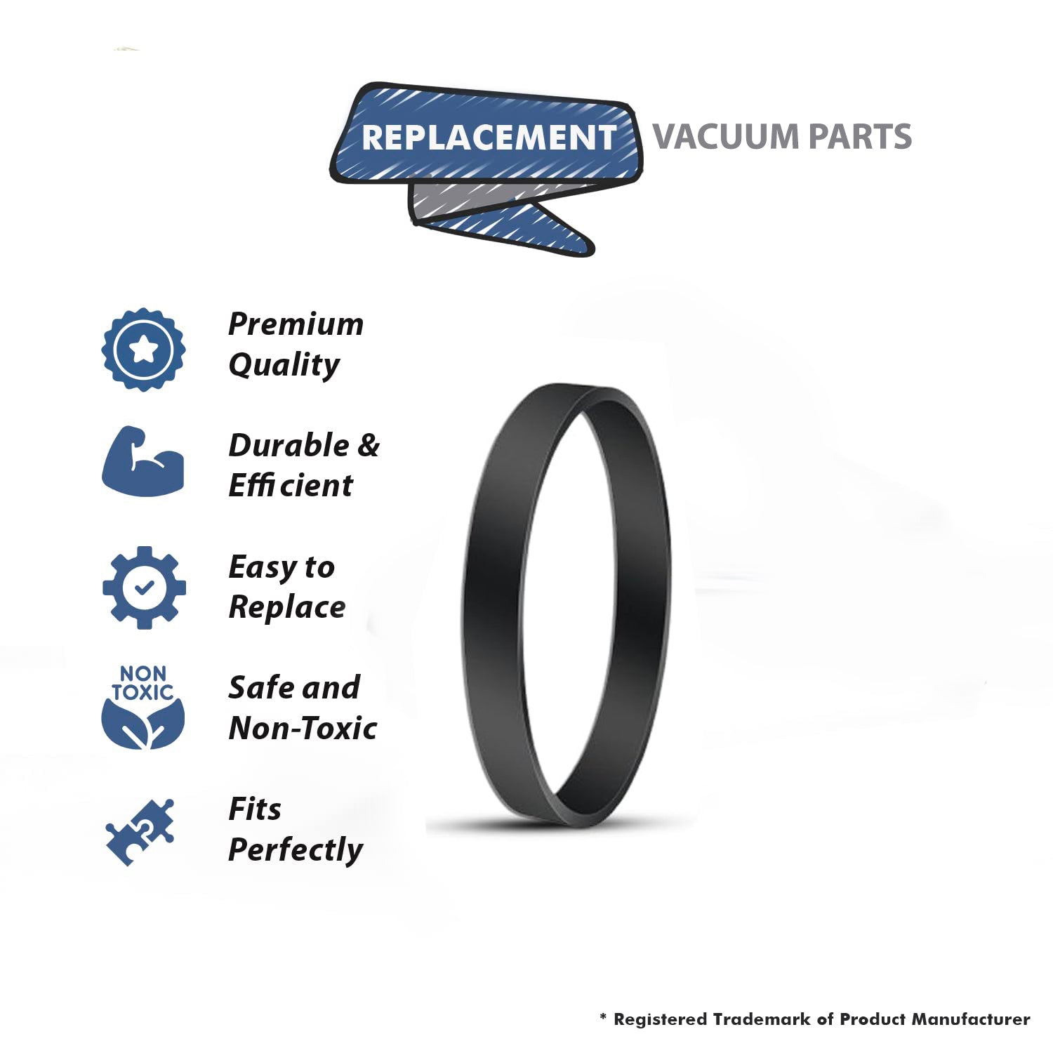 Topvacuumparts Replacement Vacuum Belt for Bissell Powerforce Compact Lightweight Upright Fit Models 2112, 1520, 2690 # Compare to part 1604895