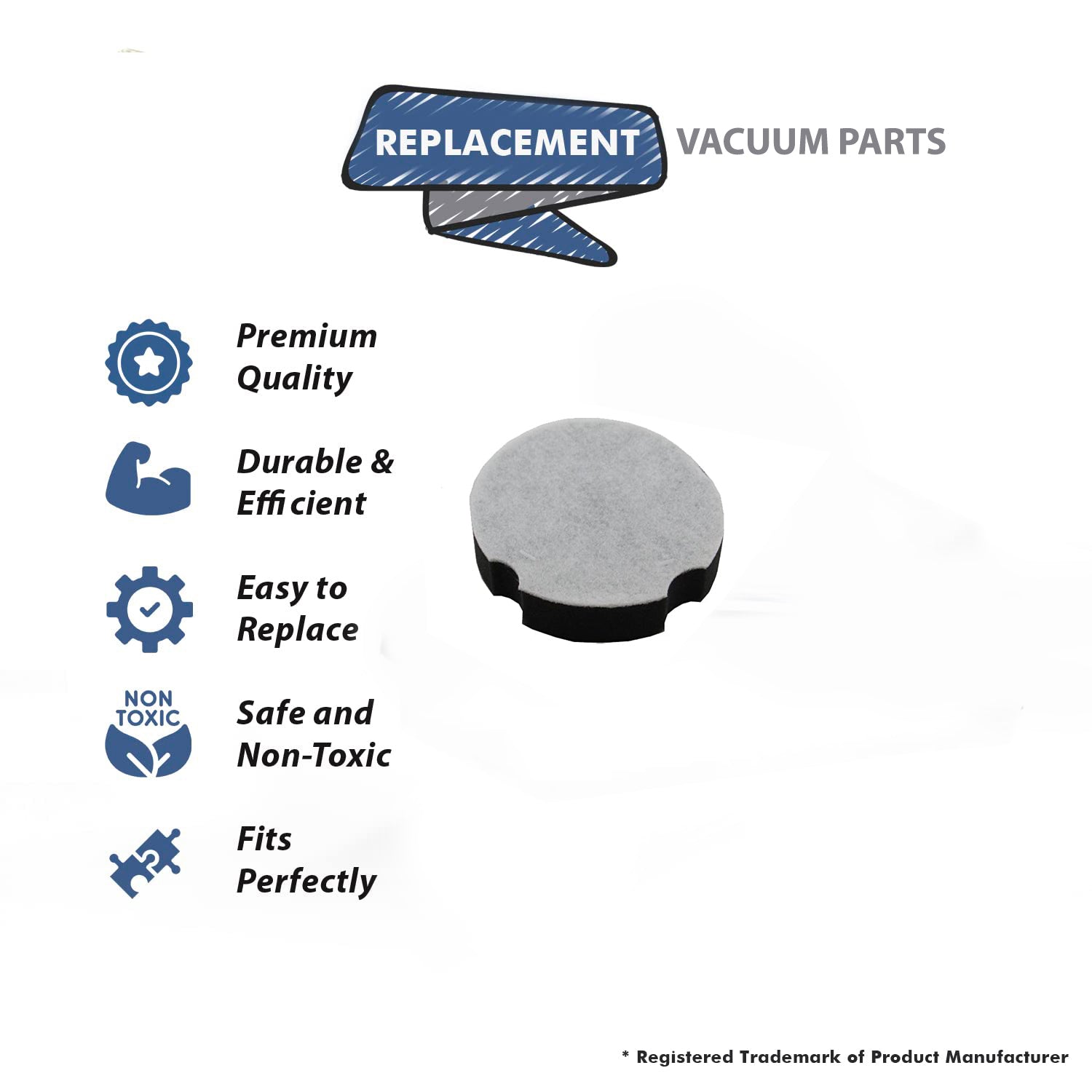 Topvacuumparts Replacement Filters Compatible with Bissell 1520 CleanView Compact Turbo Upright Vacuum, #Compare to Part 1604896