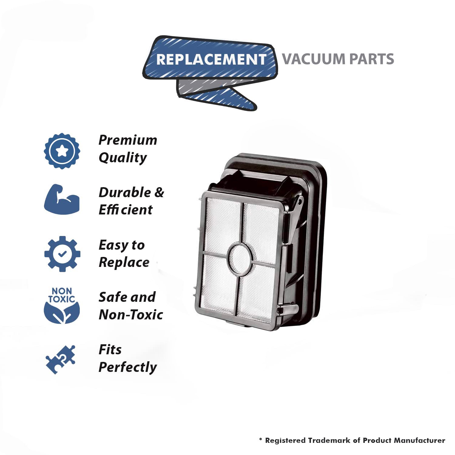 Topvacuumparts Replacement Part For Bissell Crosswave Wet Dry Filter Assembly with mesh # compare to part 1608684