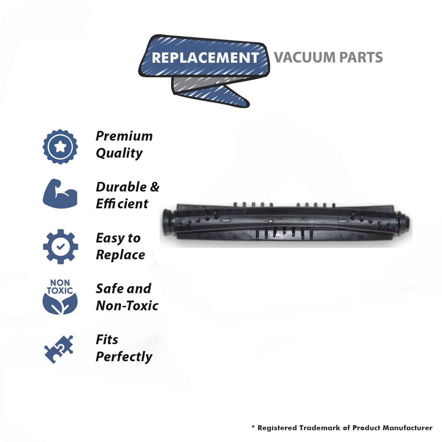 Topvacuumparts Replacement Part For Bissell Brushroll for Models 1954, 19542, 19543, 1954R # compare to part 1609895