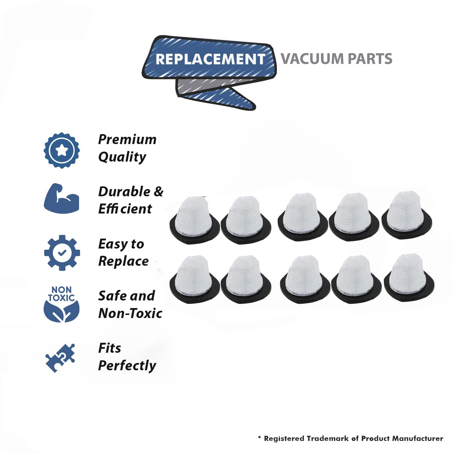 Topvacuumparts Replacement for Bissell Featherweight Stick Lightweight Bagless Vacuum 2033, One Size Fits All # parts 1611501
