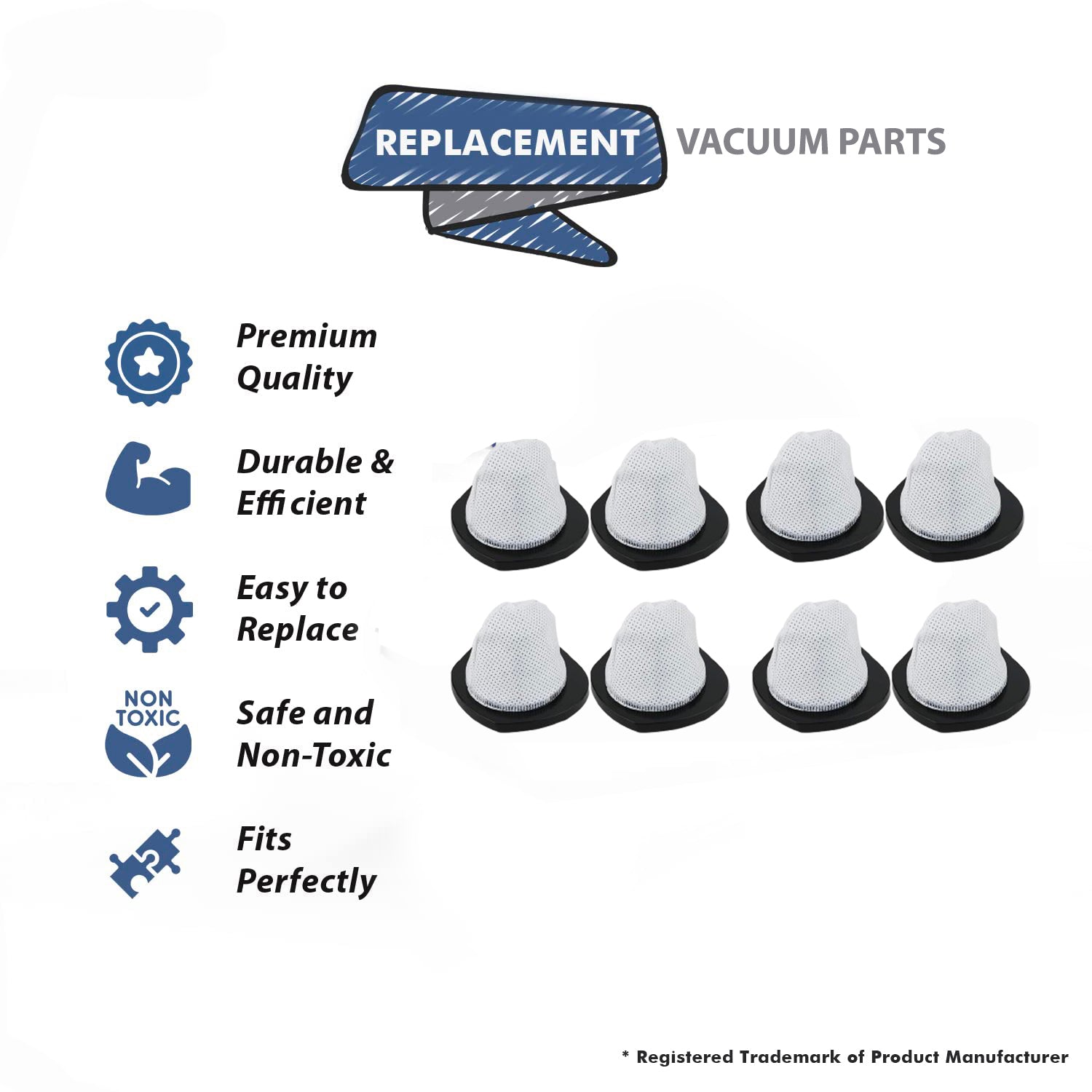 Topvacuumparts Replacement for Bissell Featherweight Stick Lightweight Bagless Vacuum 2033, One Size Fits All # compare to parts 1611501