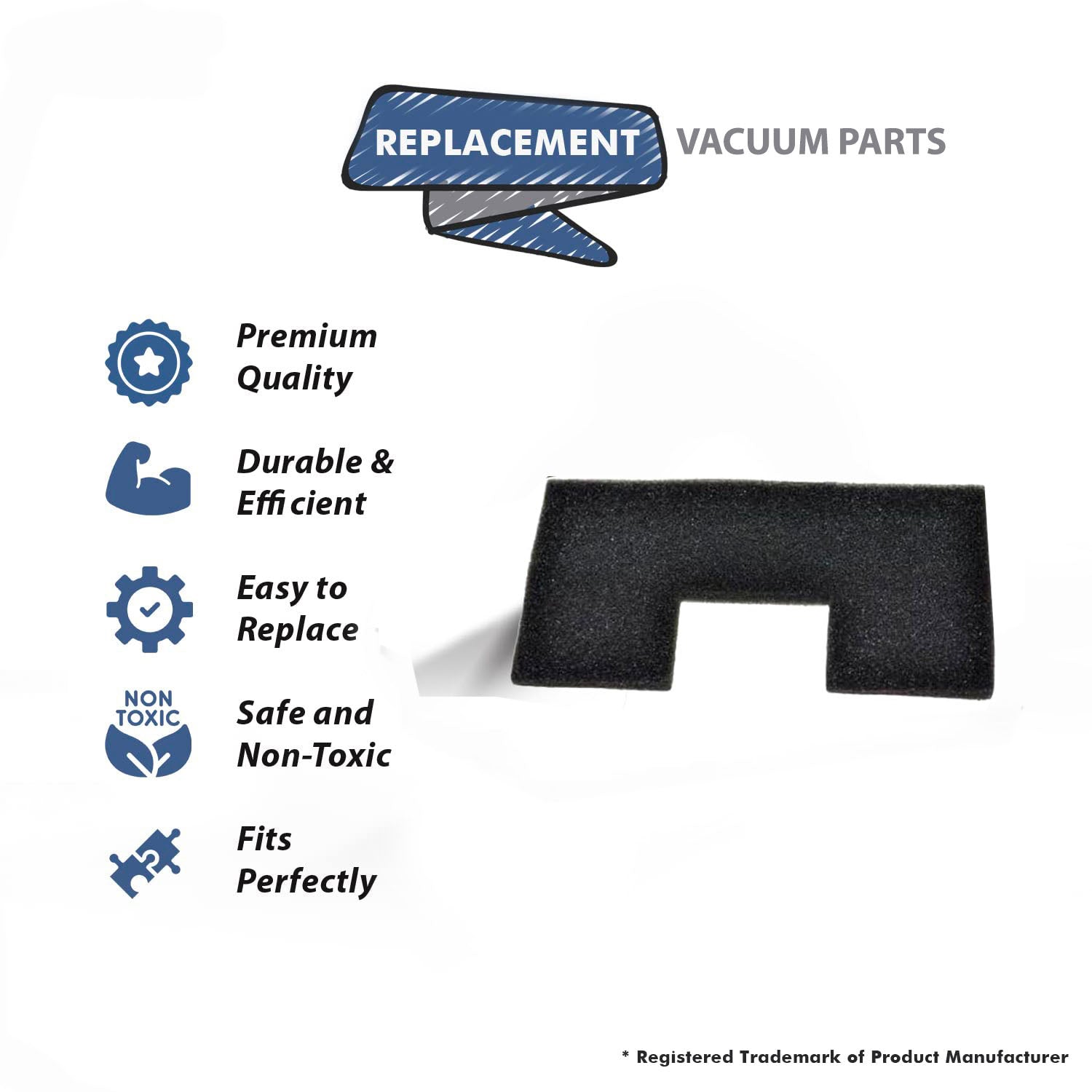 Topvacuumparts Replacement Part For Bissell 2156A, 2156E Vacuum Cleaner Post Motor Filter # Compare to Part 1613055