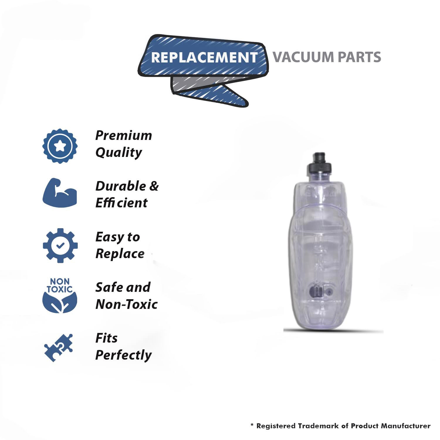 Topvacuumparts Replacement Clean Tank for Bissell CrossWave & CrossWave Pet Pro Wet/Dry Vacuum Cleaner & Mop | 2551W 2305 2306 2328 Series # 1614237
