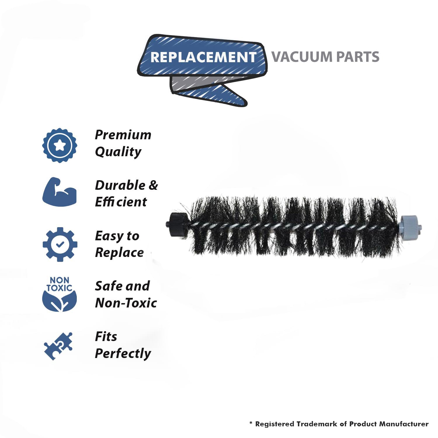 Topvacuumparts Replacement For Bissell 2483A vacuum Cleaner Push Sweeper Brushroll # Compare to Part 1623741