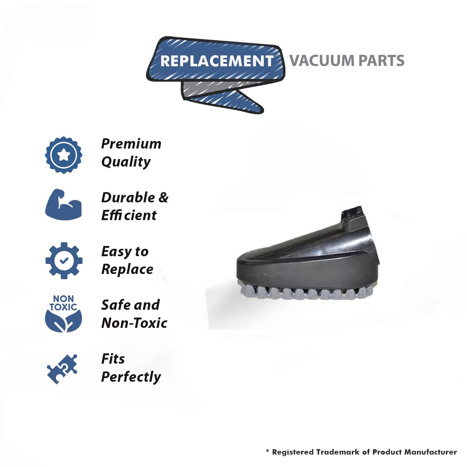 Topvacuumparts Replacement For Bissell 3615 Hydro Steam Can Vacuum Cleaner Multi surface Tool # Compare to Part 1639240