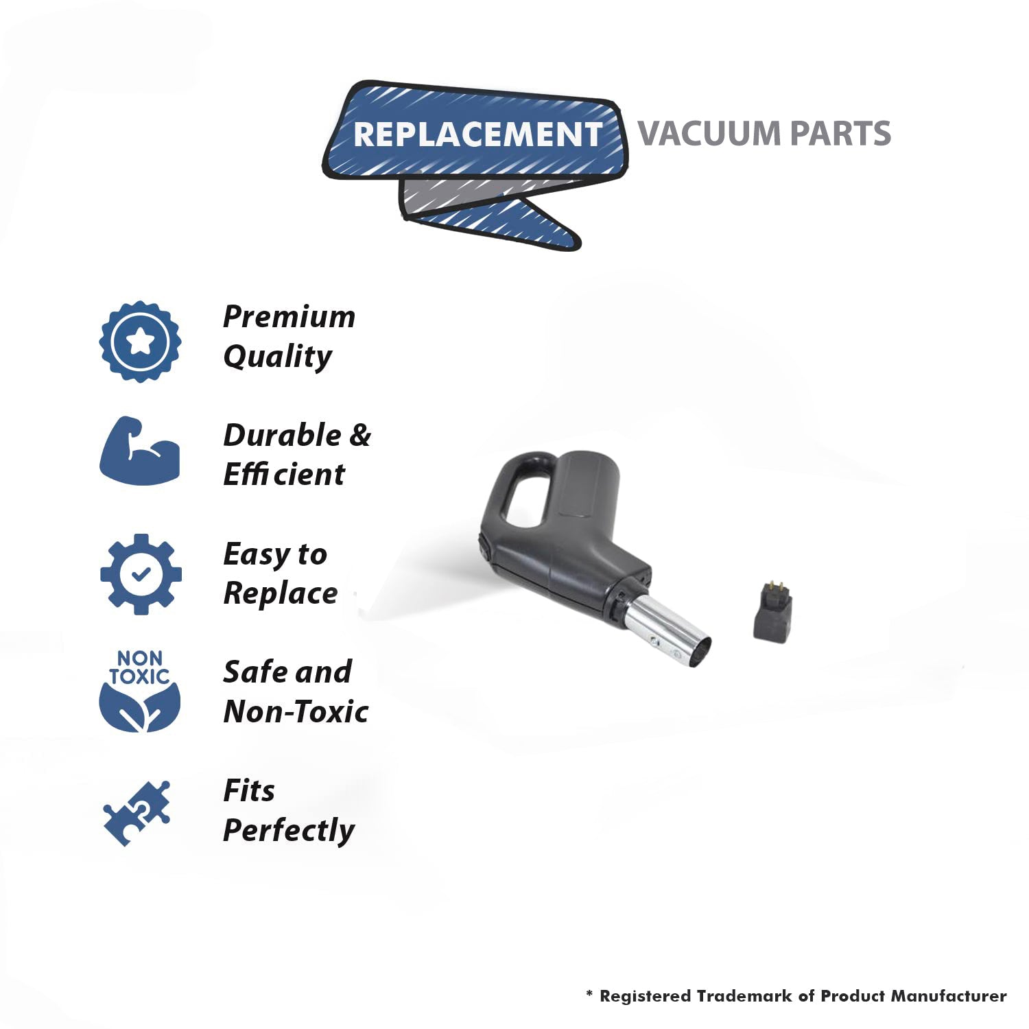 Topvacuumparts Replacement For Beam CV280A Central Vacuum Hose Grip, 2 Wire With Wire Harness and Switch # Compare to Part 170121