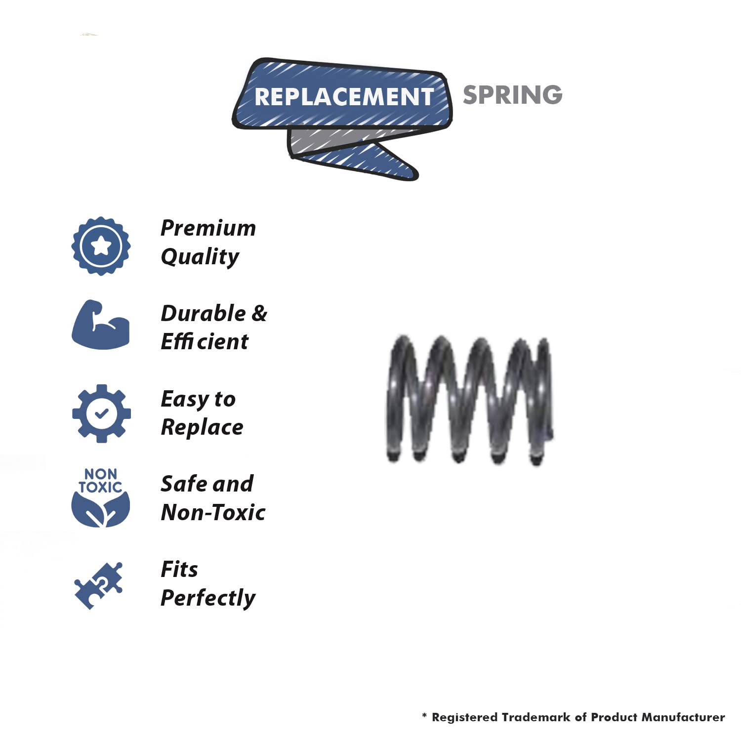 Topvacuumparts Replacement Part For Kirby Vacuum Cleaner Spring For Cord Hook Part # compare to part 1706A