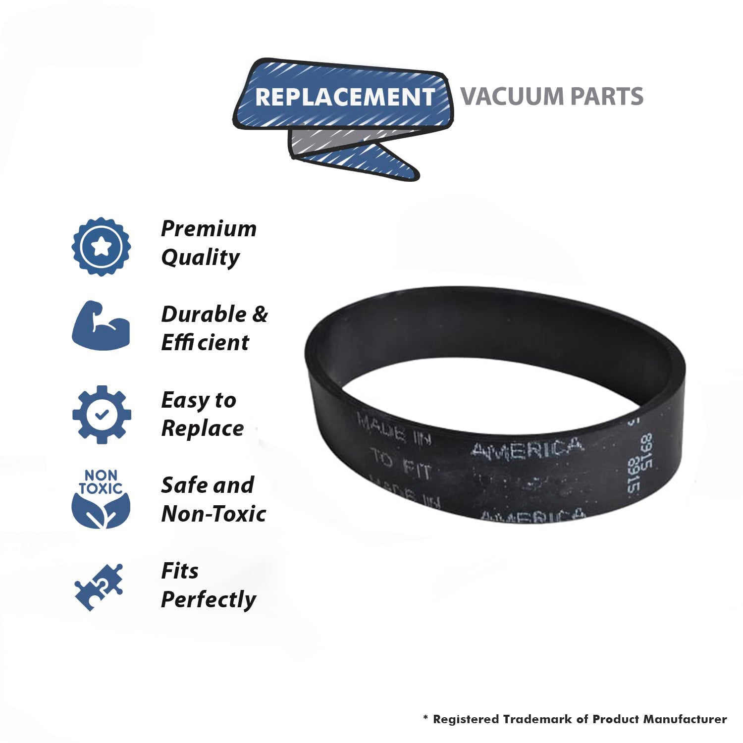 Topvacuumparts Replacement Part For D3A, D3C, D4C SE Power Nozzle Belt Compatible # compare to parts 17396