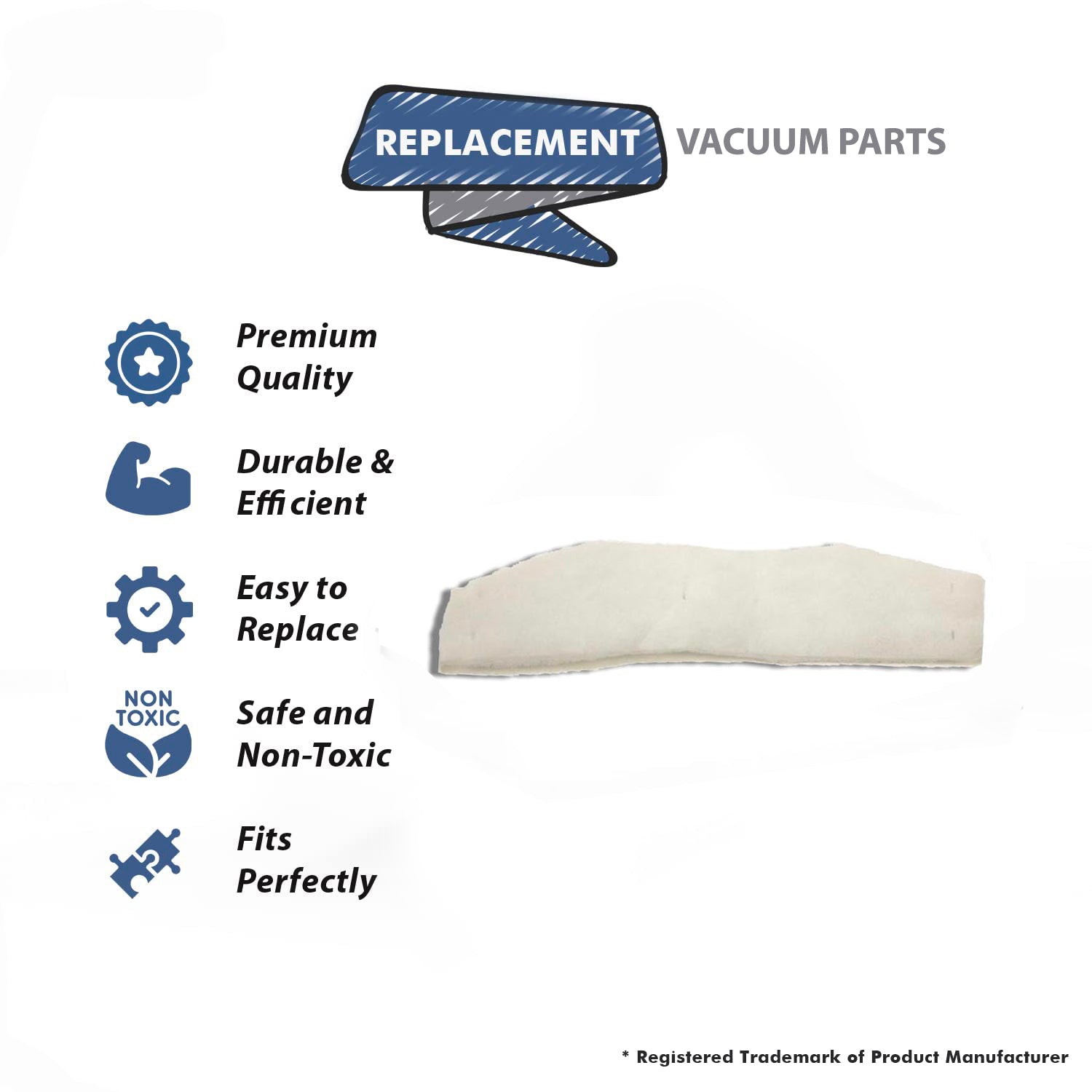 Topvacuumparts Replacement Part For Royal 86400 Vacuum Cleaner Filter # compare to part 1863120000