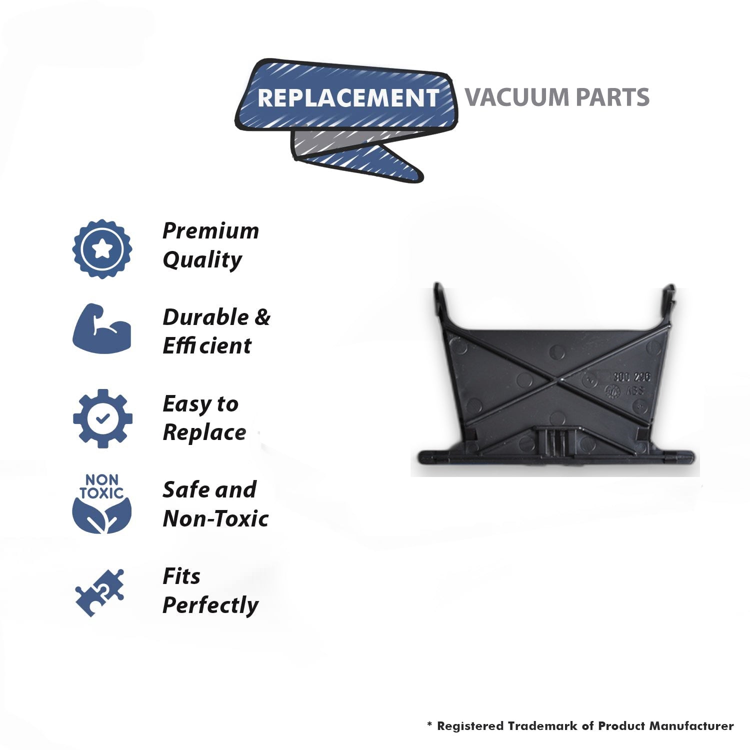 Topvacuumparts Replacement Part For Bosch BSG81365U, BSG81396R Canister Vacuum Cleaner Paper Bag Holder # compare to part 187619