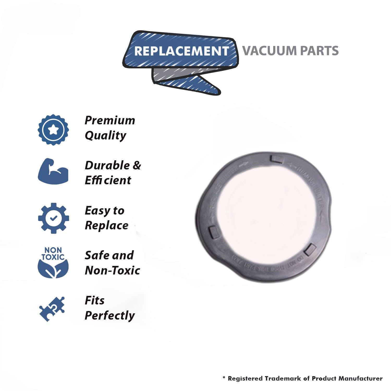 Topvacuumparts Replacement For Royal Broom Filter Adapter for  M0871X, SD20007MS, M08225,  M08226X, M0871 # compare to part 1DEA900B00