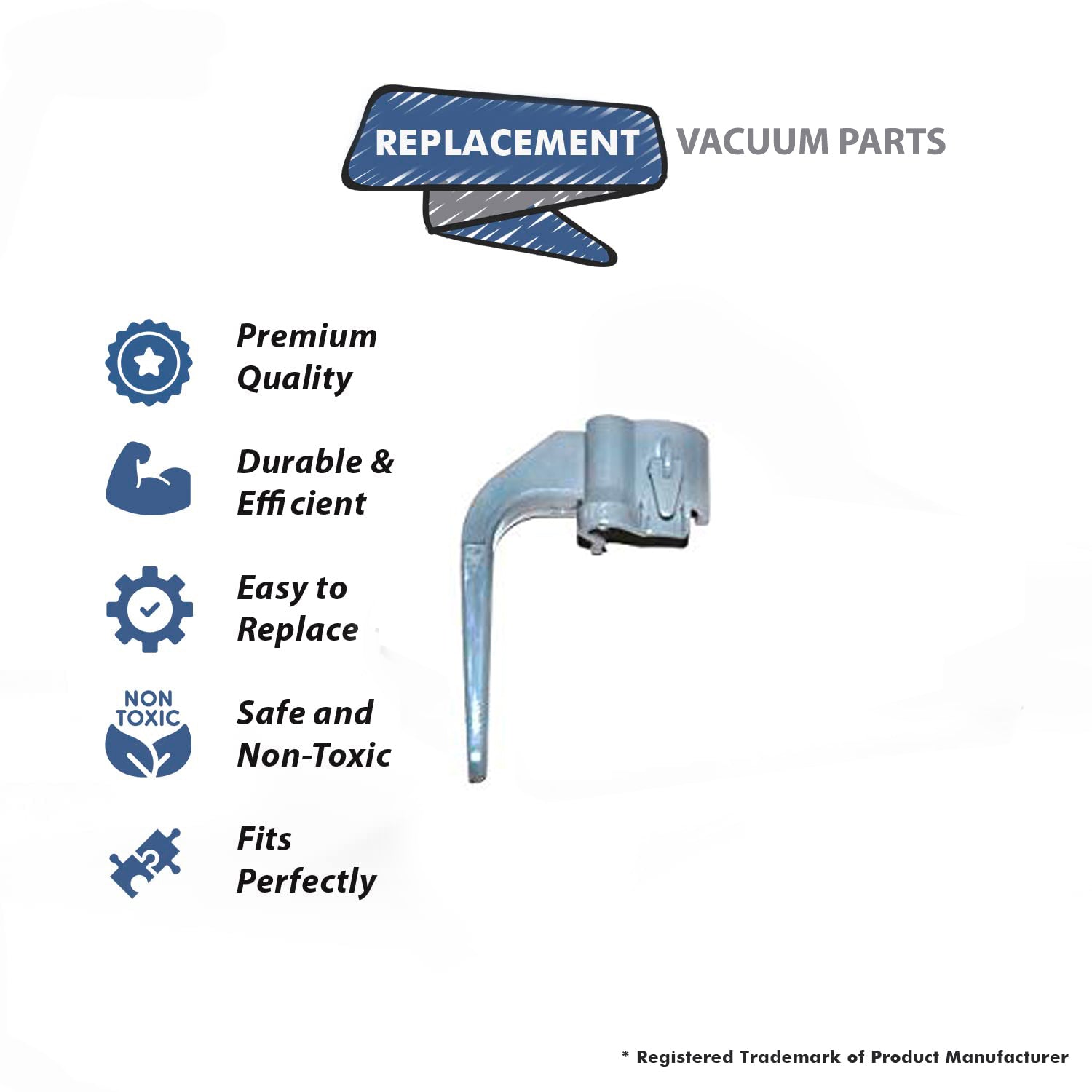 Topvacuumparts Replacement Part For Eureka Generic Commercial Plastic Grey Vacuum Cleaner Lower Cord Hook # compare to part 20-6412-96