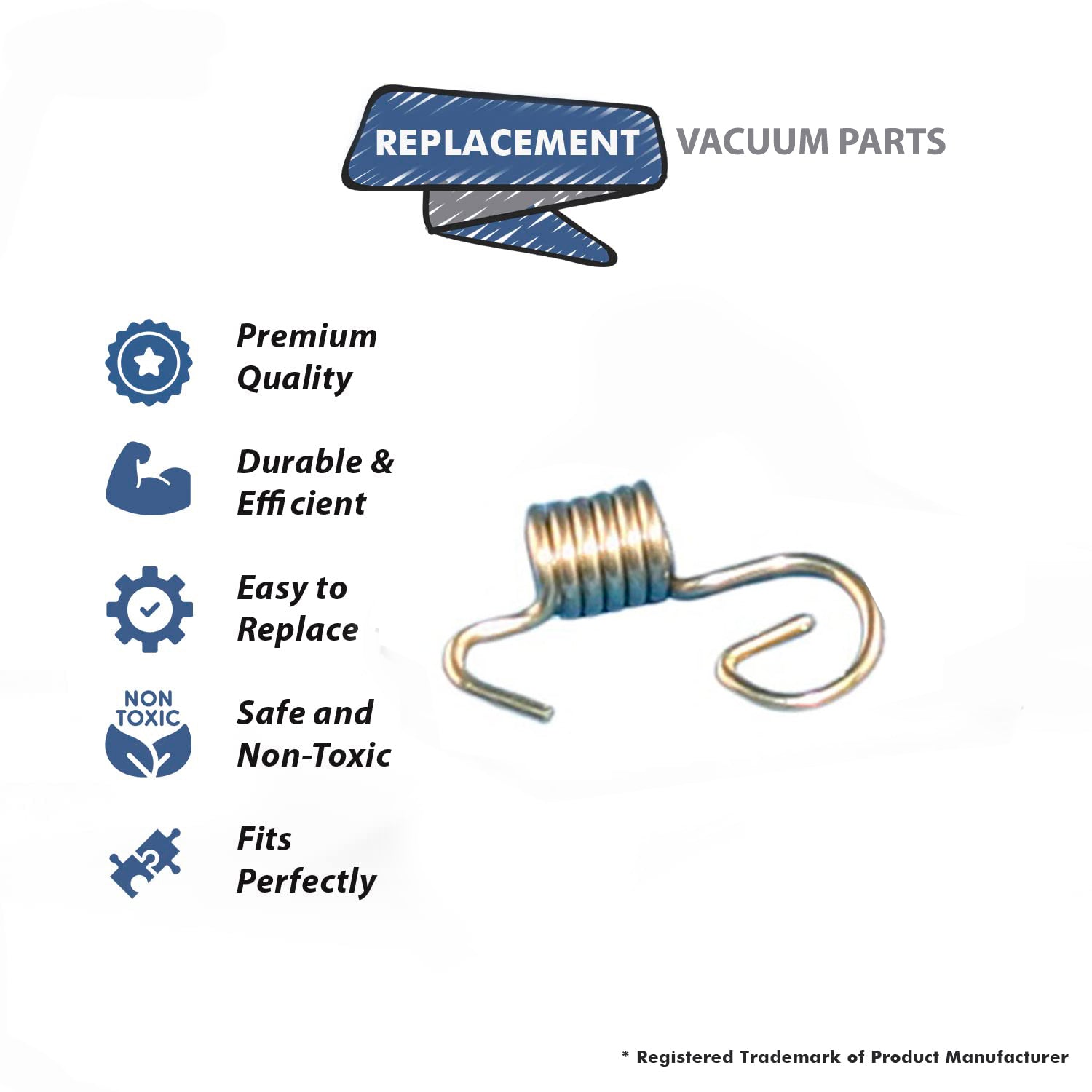 Topvacuumparts Replacement Part For Eureka 1402A Vacuum Cleaner Hood Attachment Spring # Compare To Part 20-7500-05