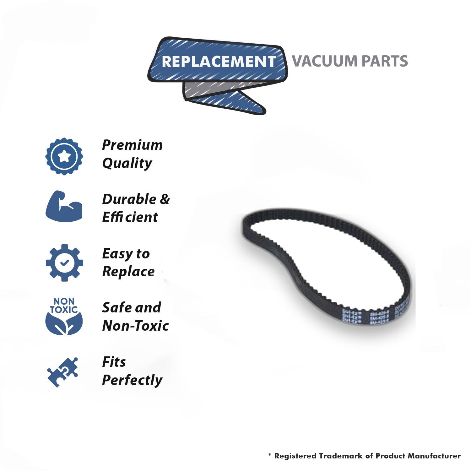 Topvacuumparts Replacement Part For Bissell Geared Model 10N2 Vacuum Claener 1 PK Belt # compare to part 203-7460