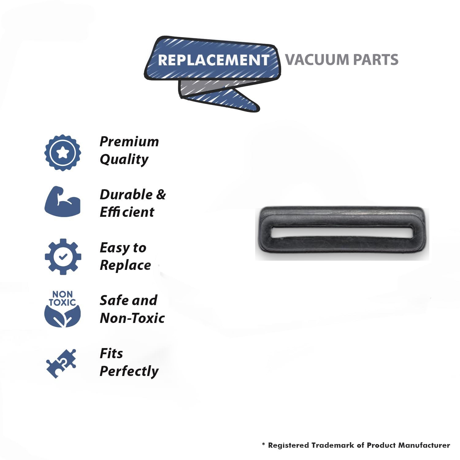 Topvacuumparts Replacement Part For Bissell 1370, 1622 Power Steamer Vacuum Cleaner Nozzle Seal # compare to part 2030217