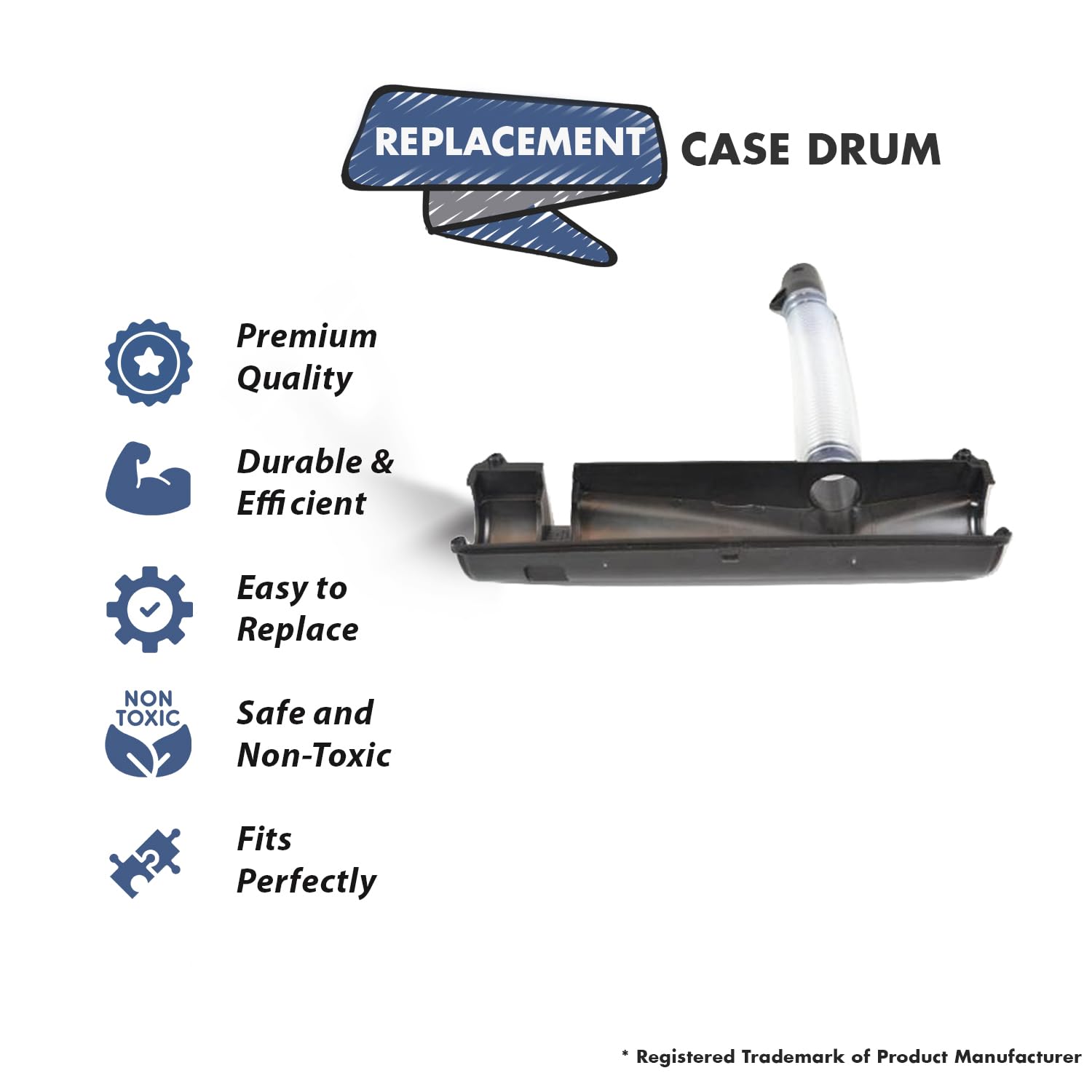 Topvacuumparts Replacement Part For Bissell Case Drum & Hose For 3522, 3522-1, 3545,3545-1, 3545-5, 3545-2,3545-3 Vac Models # 2031110
