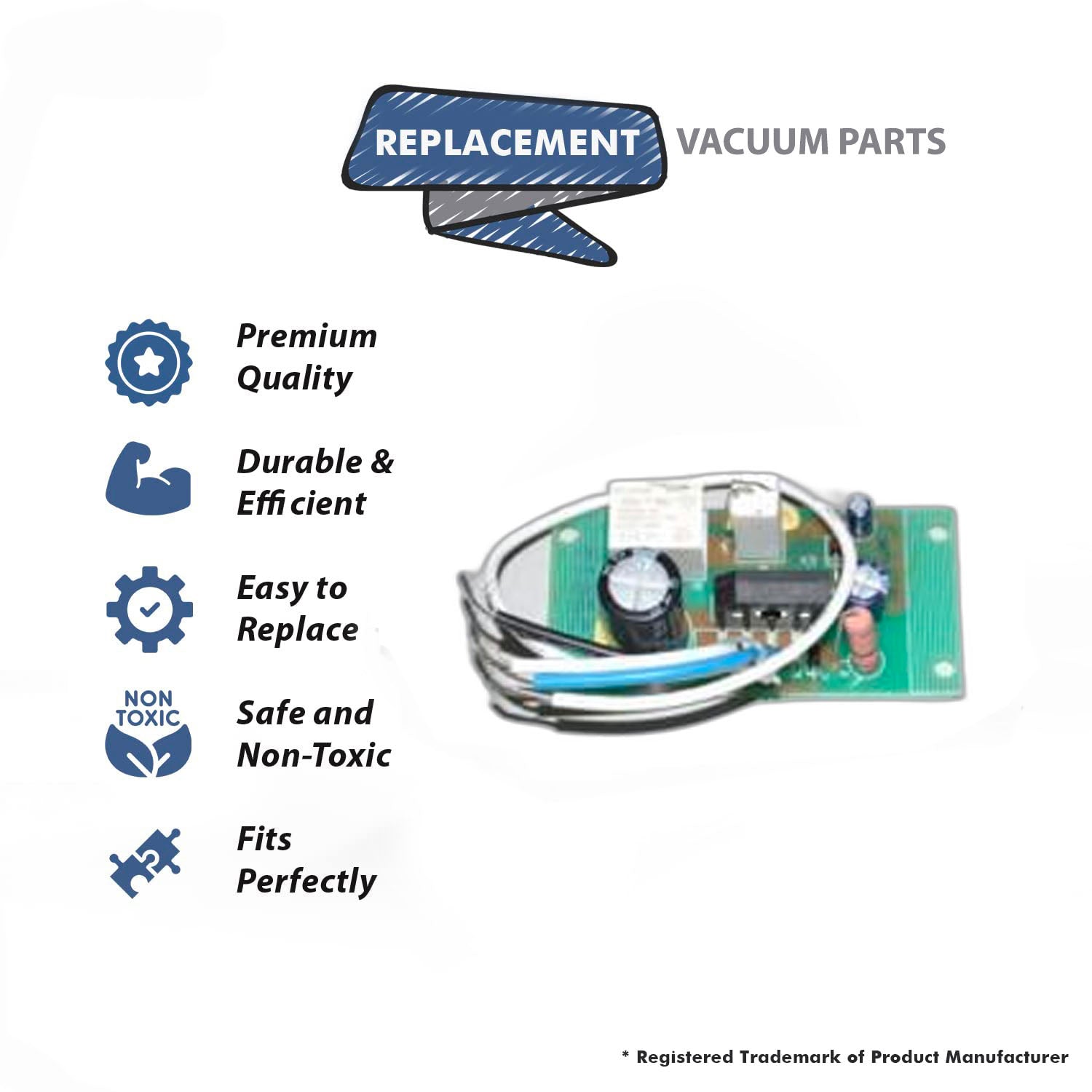 Topvacuumparts Replacement For Bissell PCBA Board fit 24A4, 17N4, 30K7, 36Z9, 80X9, 94Y22, 27F6, 35K3, 47A2, 73H5, 80R4, 66E1#compare to part 2032289