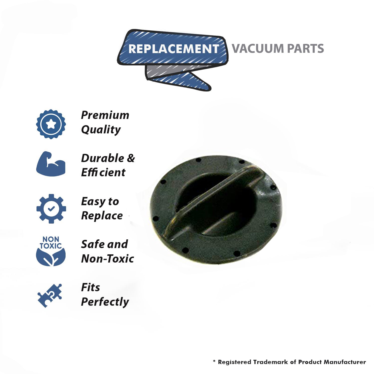Topvacuumparts Replacement Part For Bissell Solution Tank Cap For 1716, 1716B, 17164, 17169, 1716D, 1716H Vac Models # compare to part 2032552
