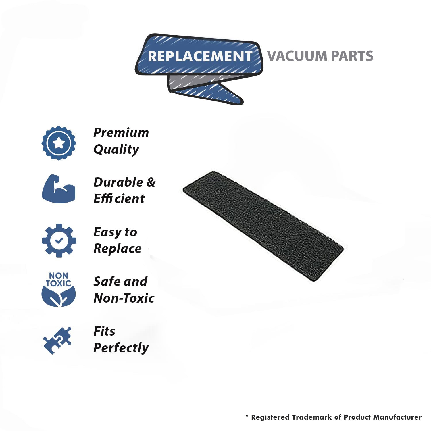 Topvacuumparts Replacement Part For Bissell 6900 Digi-Pro Vacuum Cleaner Secondary Filter # compare to part 2034407